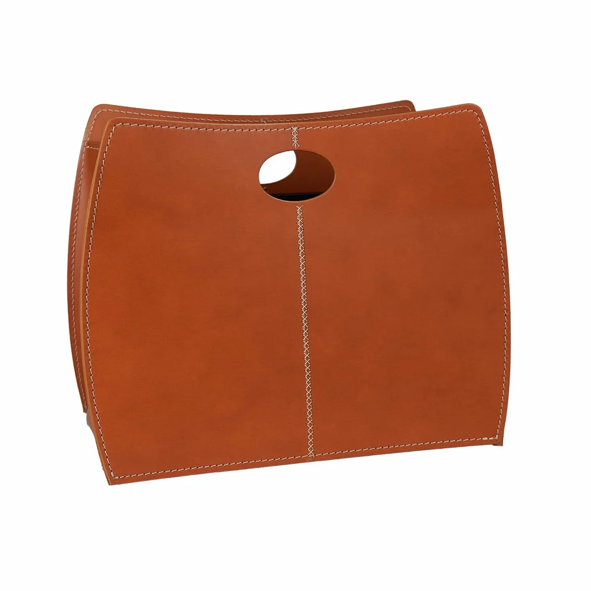 Portariviste in cuoio moderno design LIMAC Design VANDA, marrone, prodotto in Italia