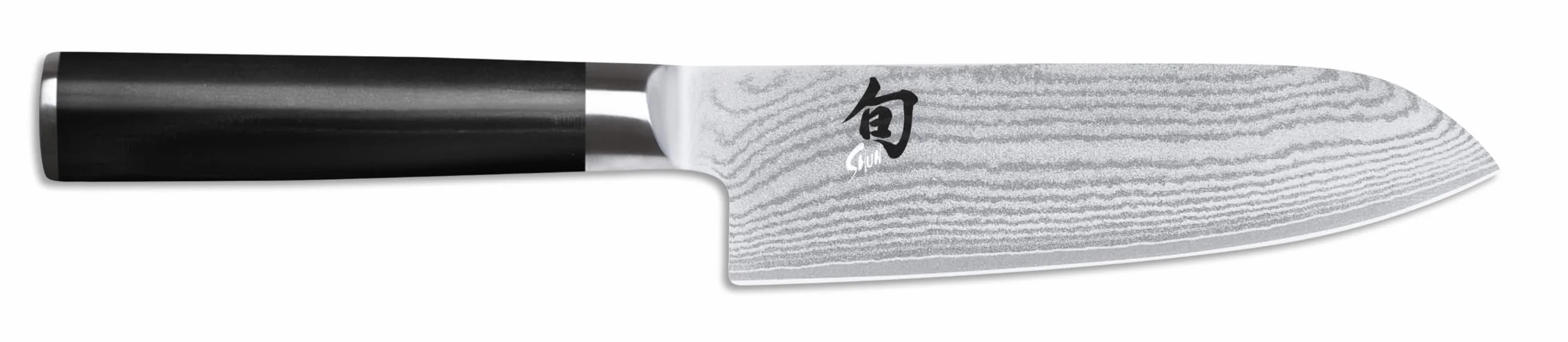 KAI Shun Classic piccolo Santoku 14 cm lunghezza lama - First Touch - Coltello damasco 32 strati nucleo VG MAX - 61 (±1) HRC - Manico in legno Pakka - coltello da cucina giapponese forgiato