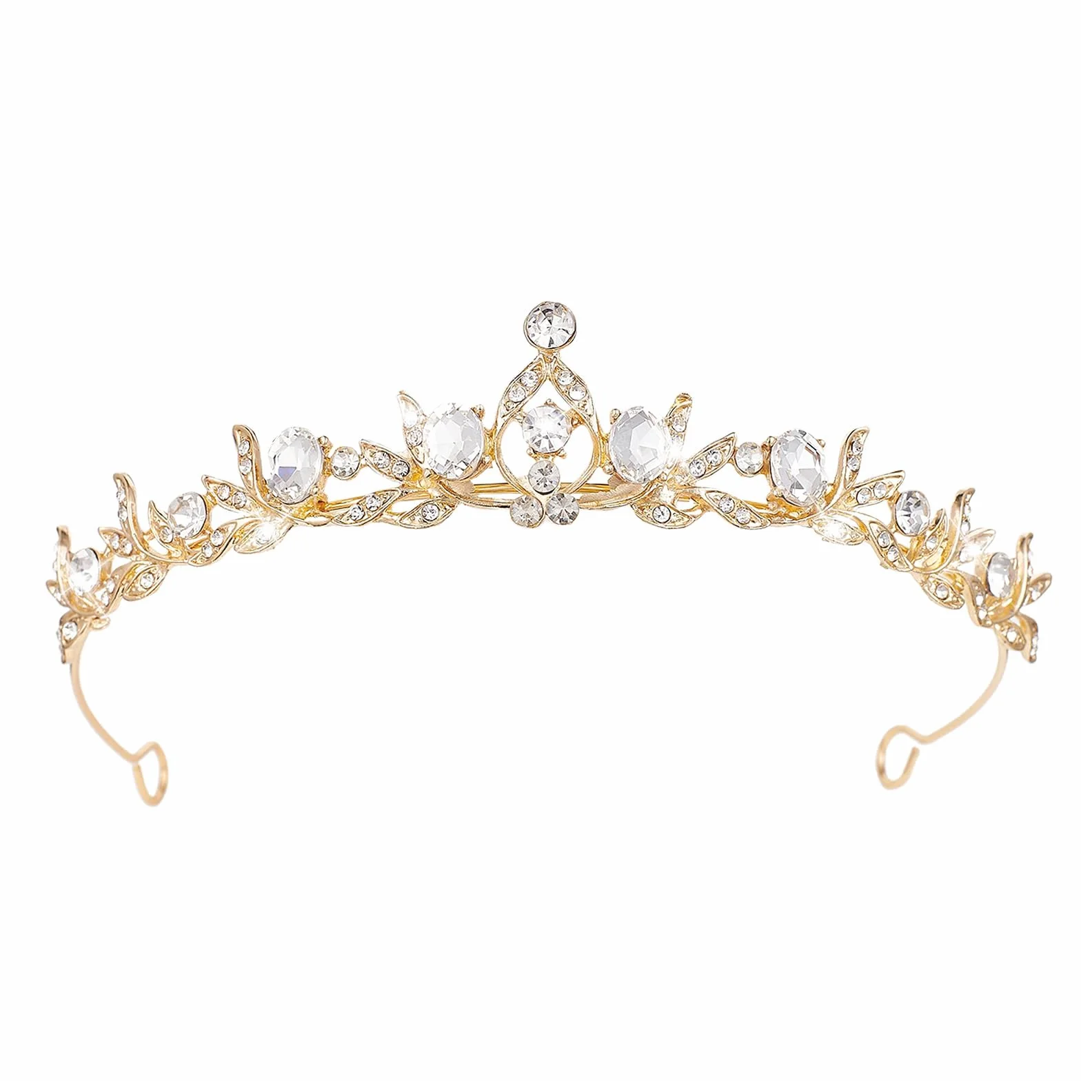 Tiara Corona di Cristallo con Strass Regina Corone Donna Diadema Sposa Coroncina Principessa