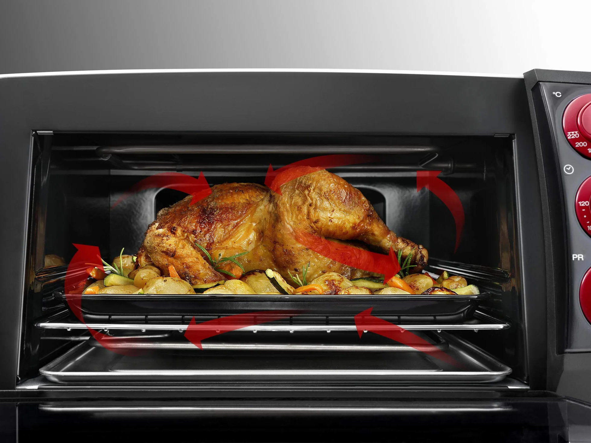 De'Longhi EO14902.W Sfornatutto Forno elettrico 14L, 5 funkcji, termostat, timer, czarno-biały 52x41x26cm