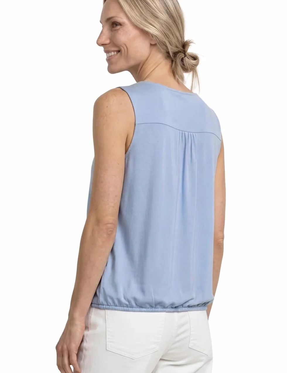 Street One 3230486 Top in Jersey con Orlo Elastico Donna (Pacco da 1)