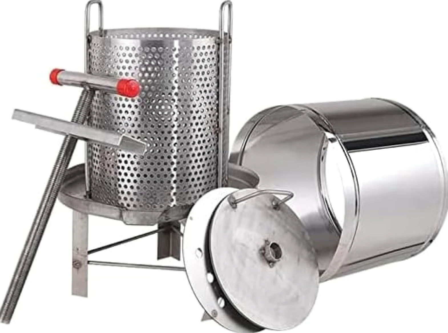 Torchio per Frutta, Estrattore Manuale di Miele, Torchio Manuale per UVA per La Vinificazione, Sidro/tintura/Verdure/Miele/pressa per Olio D'oliva