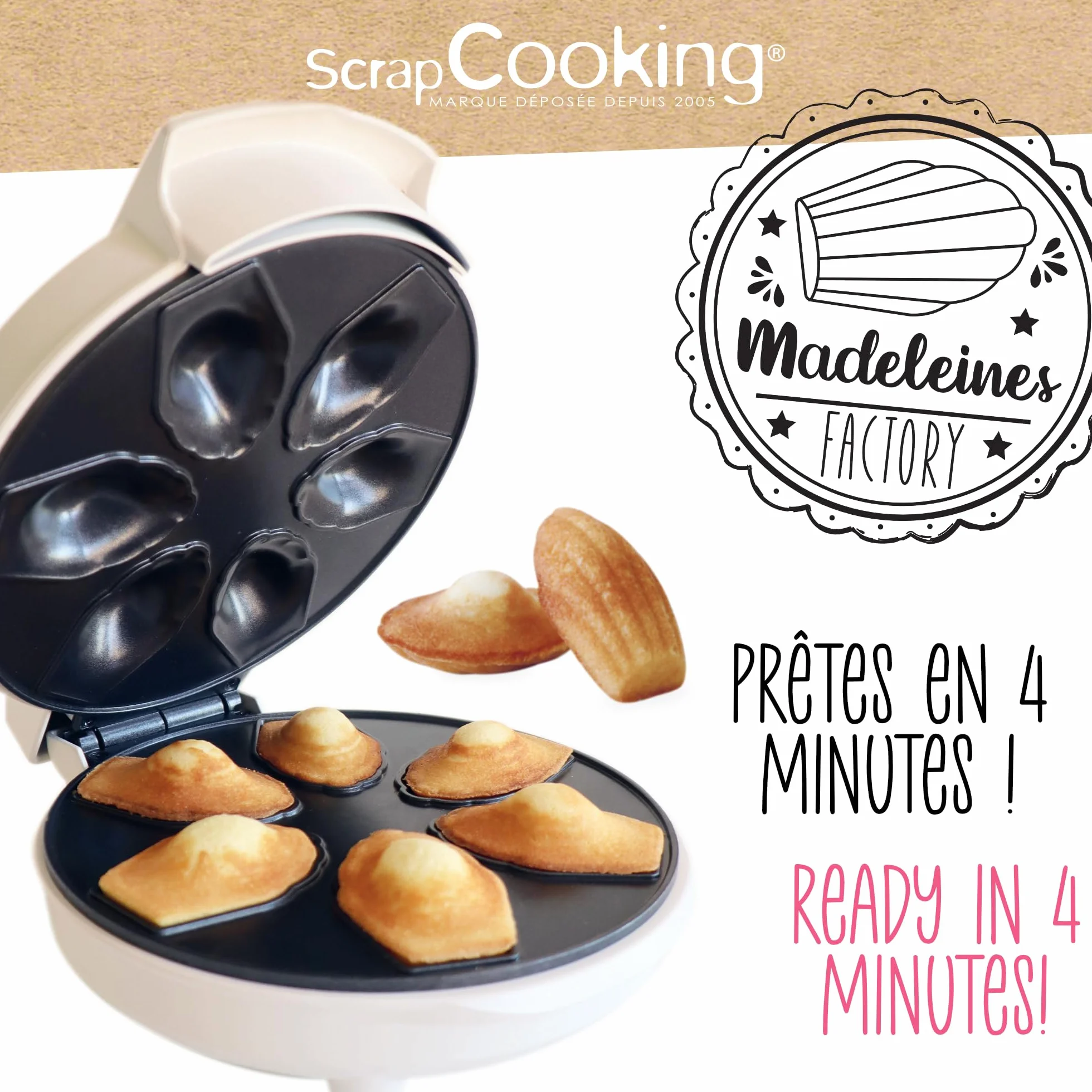 ScrapCooking - Madeleines Factory - Apparecchio per Realizzare la sua Madeleine Casa - 3891