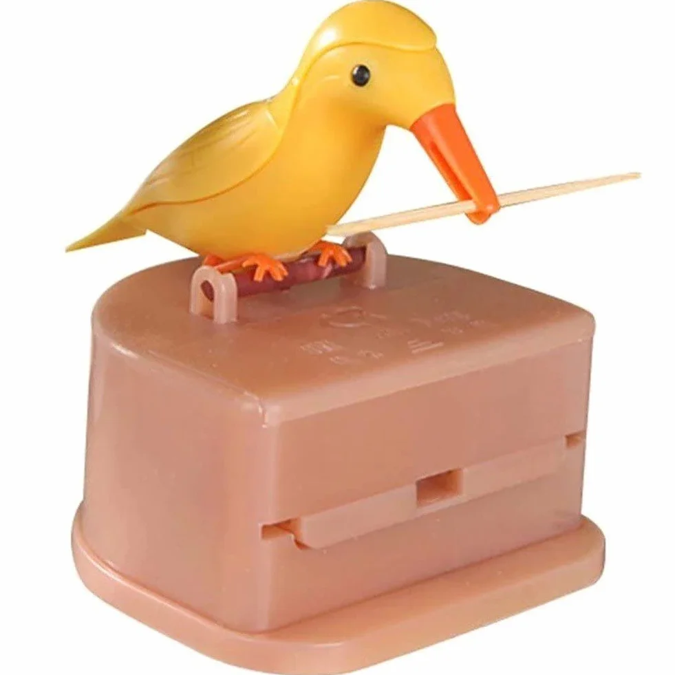 Dispenser per Stuzzicadenti Automatico Picchio Tucano per Casa Tavolo