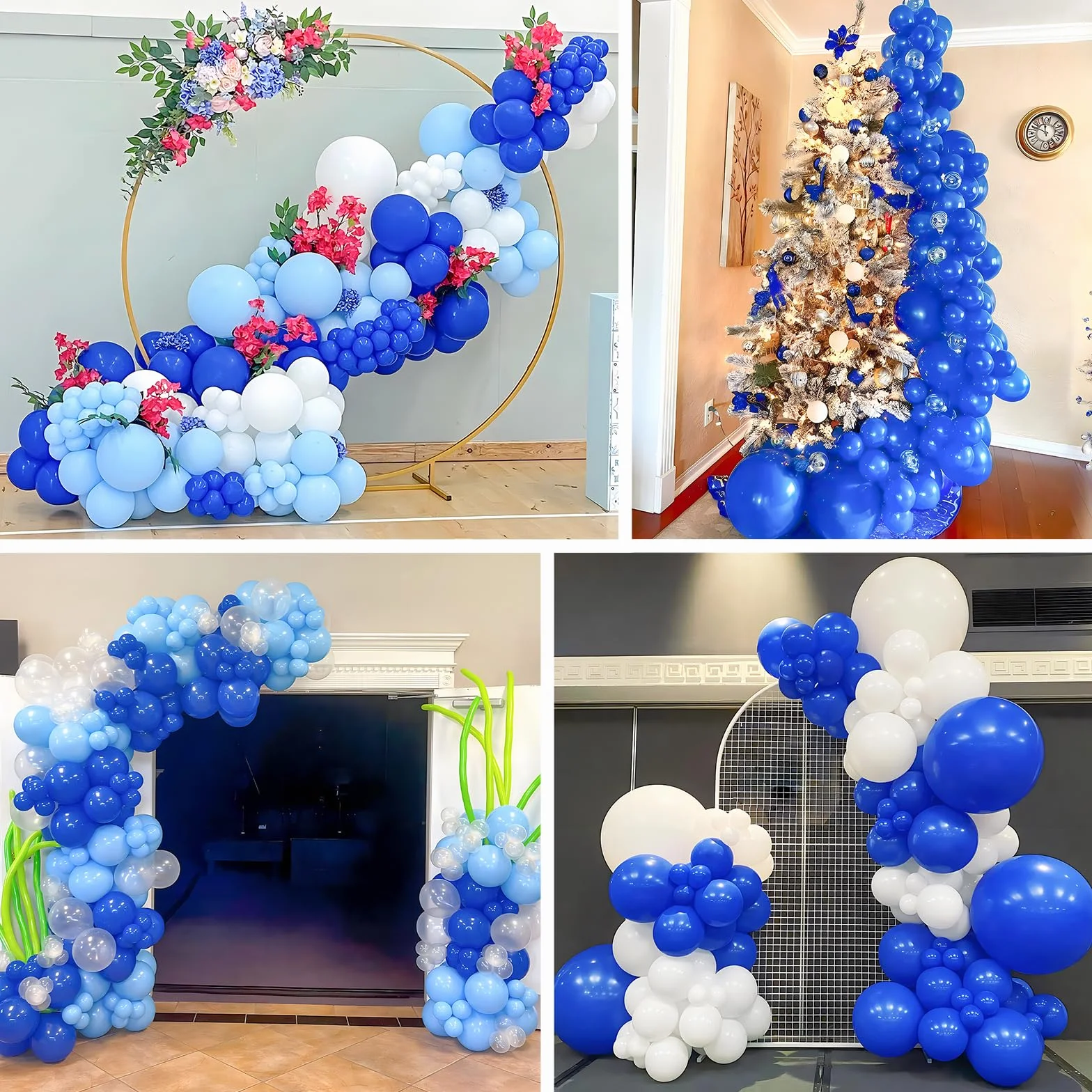 Unisun Palloncini Blu, 50 Pezzi 12 Pollici Palloncini Blu Scuro per Uomo Ragazzi Festa Compleanno Baby Shower Matrimonio Festa Nazionale Laurea Anniversario Decorazioni