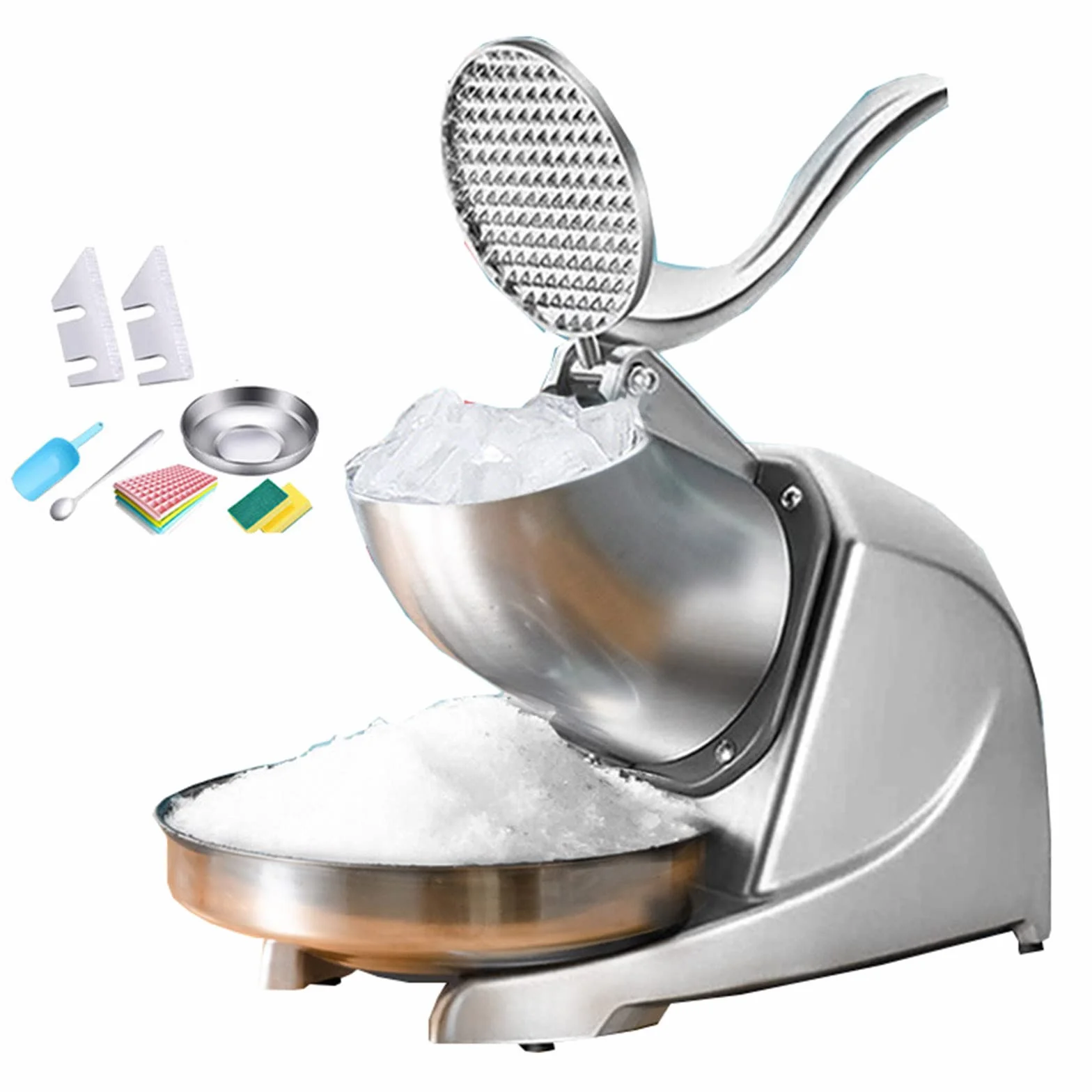 Tritaghiaccio Elettrico e Granita Istantanea â€“ Macchina per Granita con Ciotola, velocità Regolabile â€“ Trita Fino a 95 kg/h