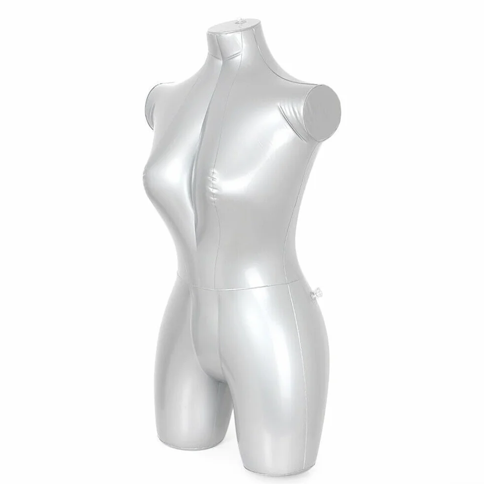 Manichino femminile mezzo corpo, Espositore portatile per abbigliamento, Busto fittizio