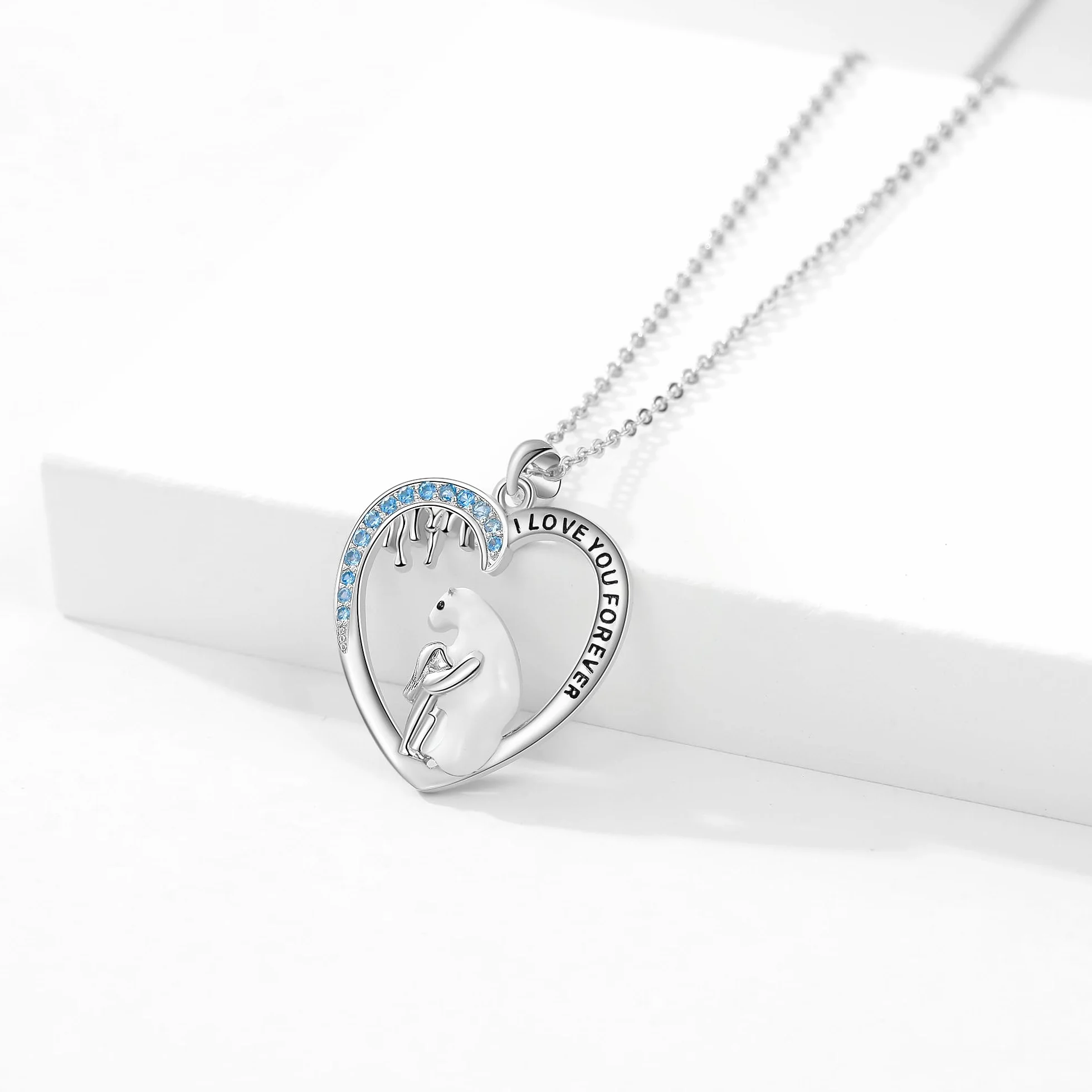 Collana Argento Sterling 925 Ciondolo Animale Carino Regali Per Donne