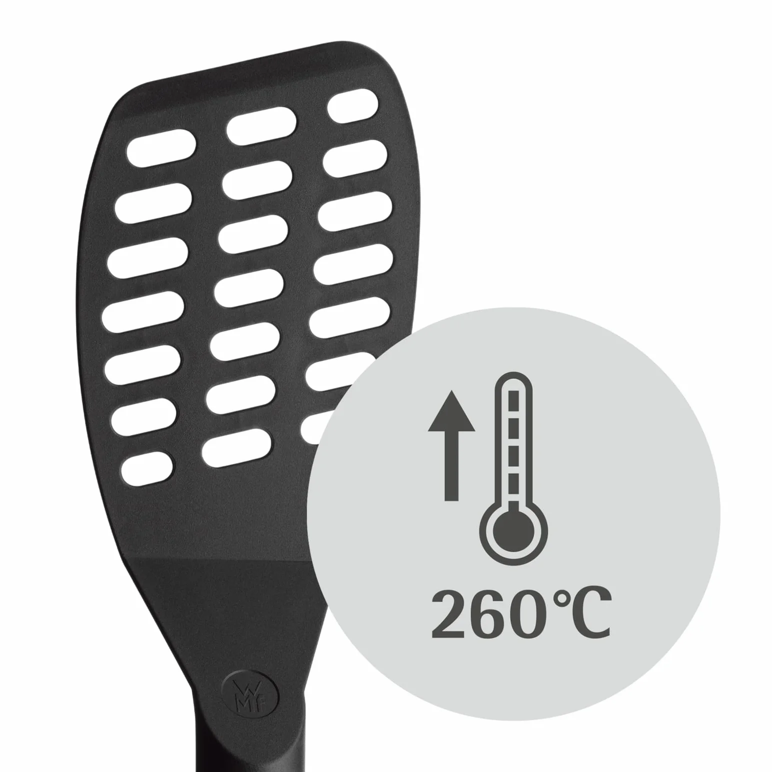 WMF Spatola in plastica 31 cm, Paletta con Apertura e Fessure per Pancake, Lavabile in lavastoviglie