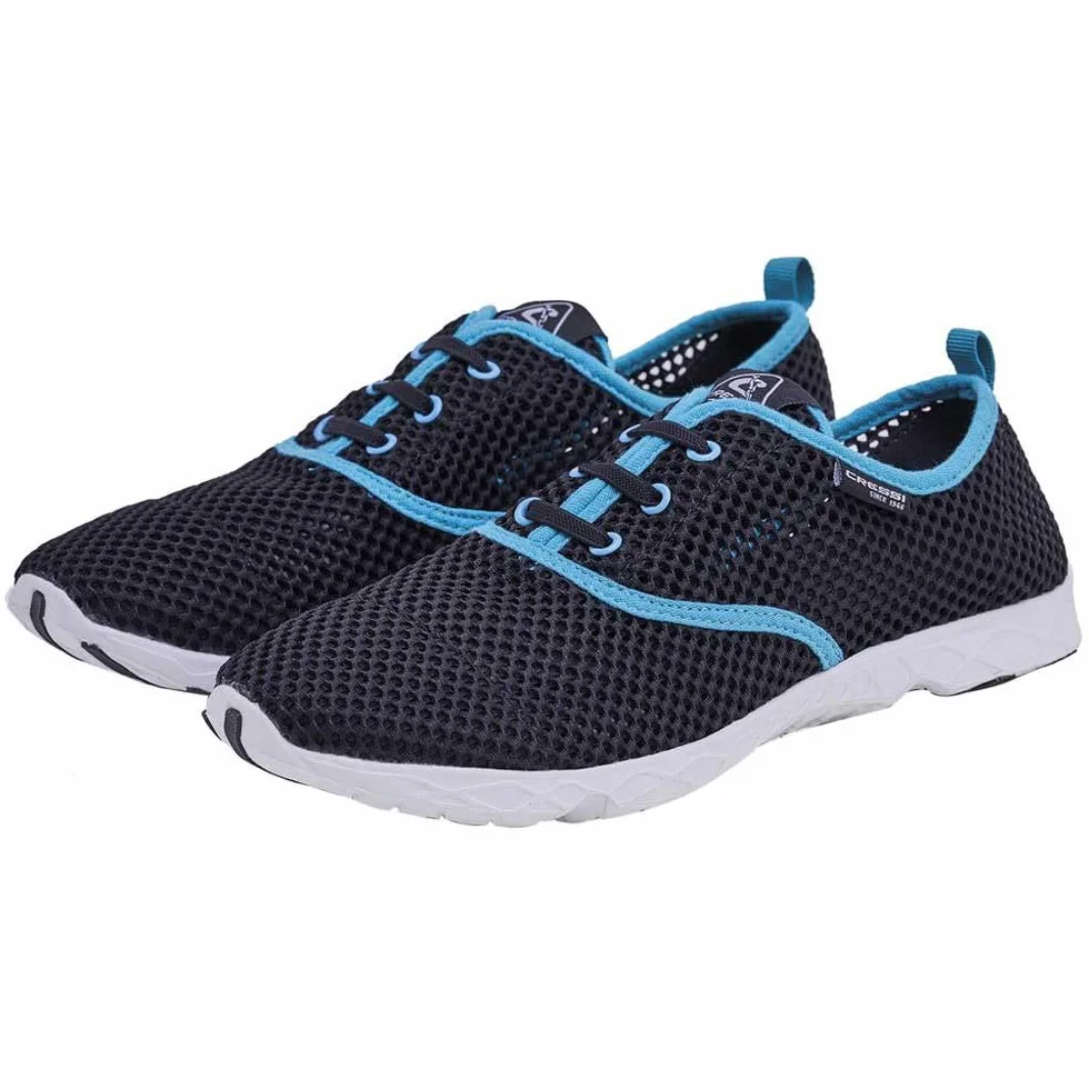 Cressi Aqua Shoes Scarpette Multisport Spiaggia Sport Acquatici Blu Nero 4 UK