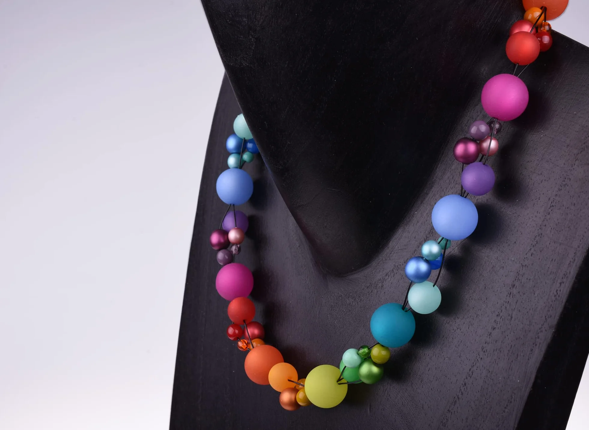 Materiale Mix Catena Amelie, Placcato argento, colore: bunt, cod. 2177-B