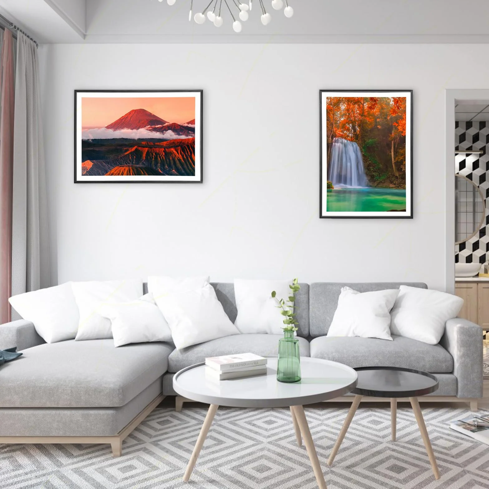 Sicignano | Cornice Bombata Moderna 35x50 cm in Legno Nero con Pannello MDF Robusto Vetro Crilex - Portafoto da Parete Orizzontale Verticale, per Foto Quadri Poster Documenti Diploma Laurea