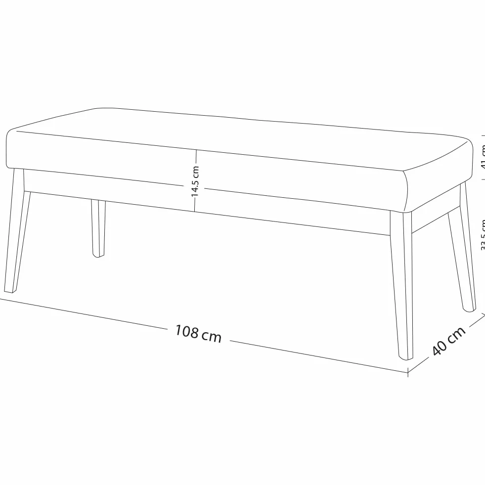 BAKAJI Panca Fondoletto in Tessuto con Struttura Legno, Cassapanca Pouf Camera da Letto, Ingresso, Ufficio, Cameretta, Soggiorno, Salotto, Panchina Ottomana Imbottitura Alta Densità (Verde)