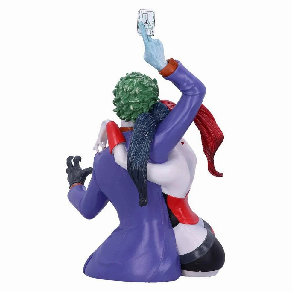 Nemesis Now Licenza Ufficiale The Joker e Harley Quinn Bust, Multicolore, 37,5 cm, 37.5cm