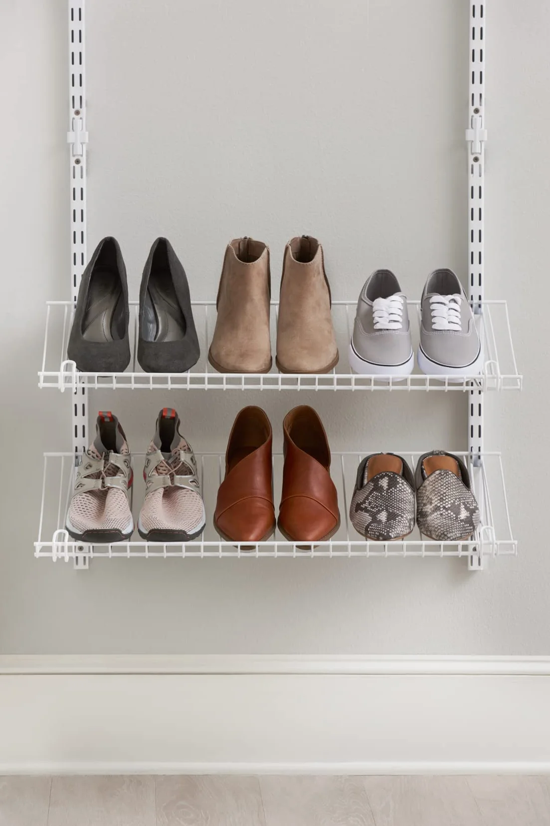 Rubbermaid - Mensola per scarpe, colore: Bianco