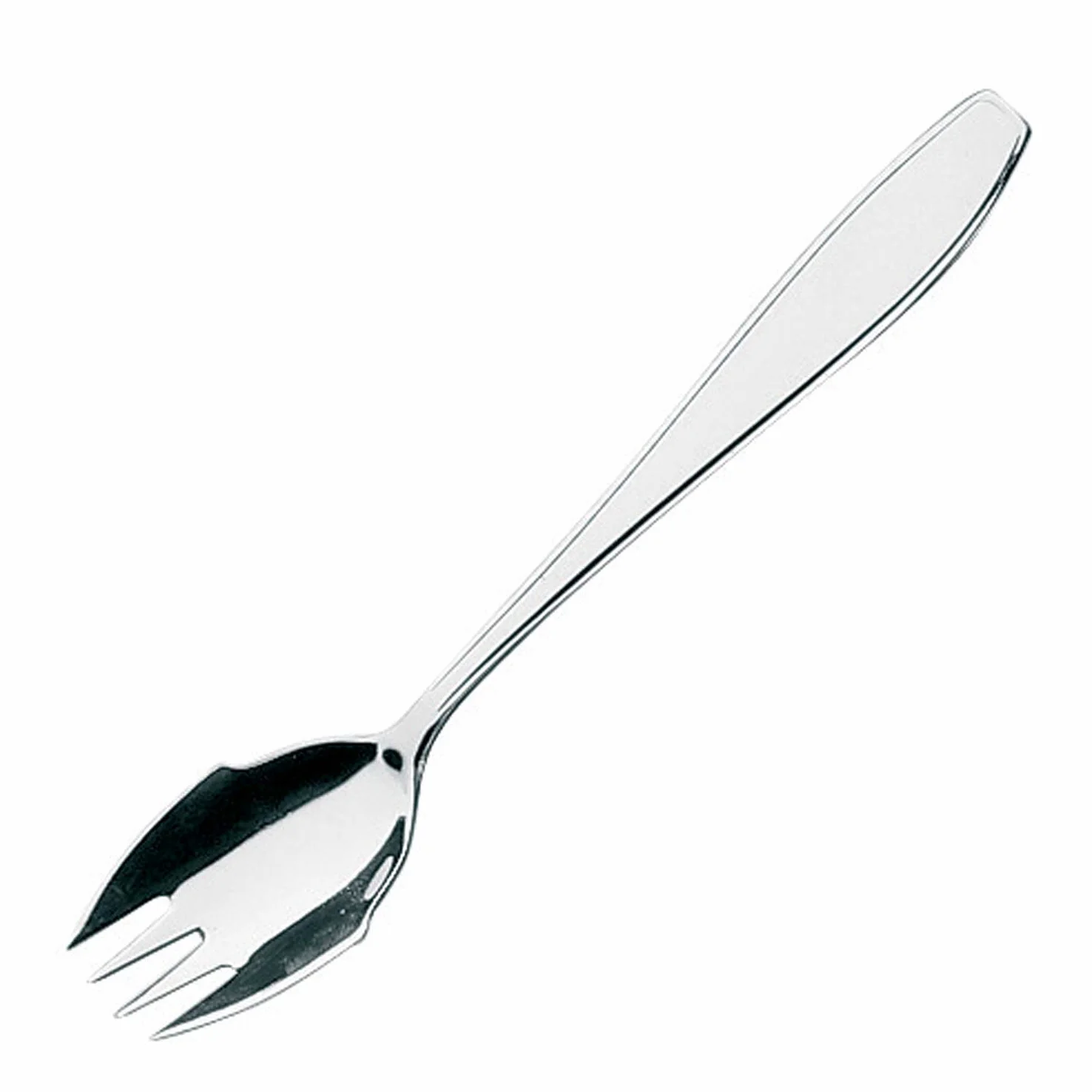 PIAZZA Confezione da 6 Forchettine per Ostrica in Acciaio Inox - Lunghezza 15 cm