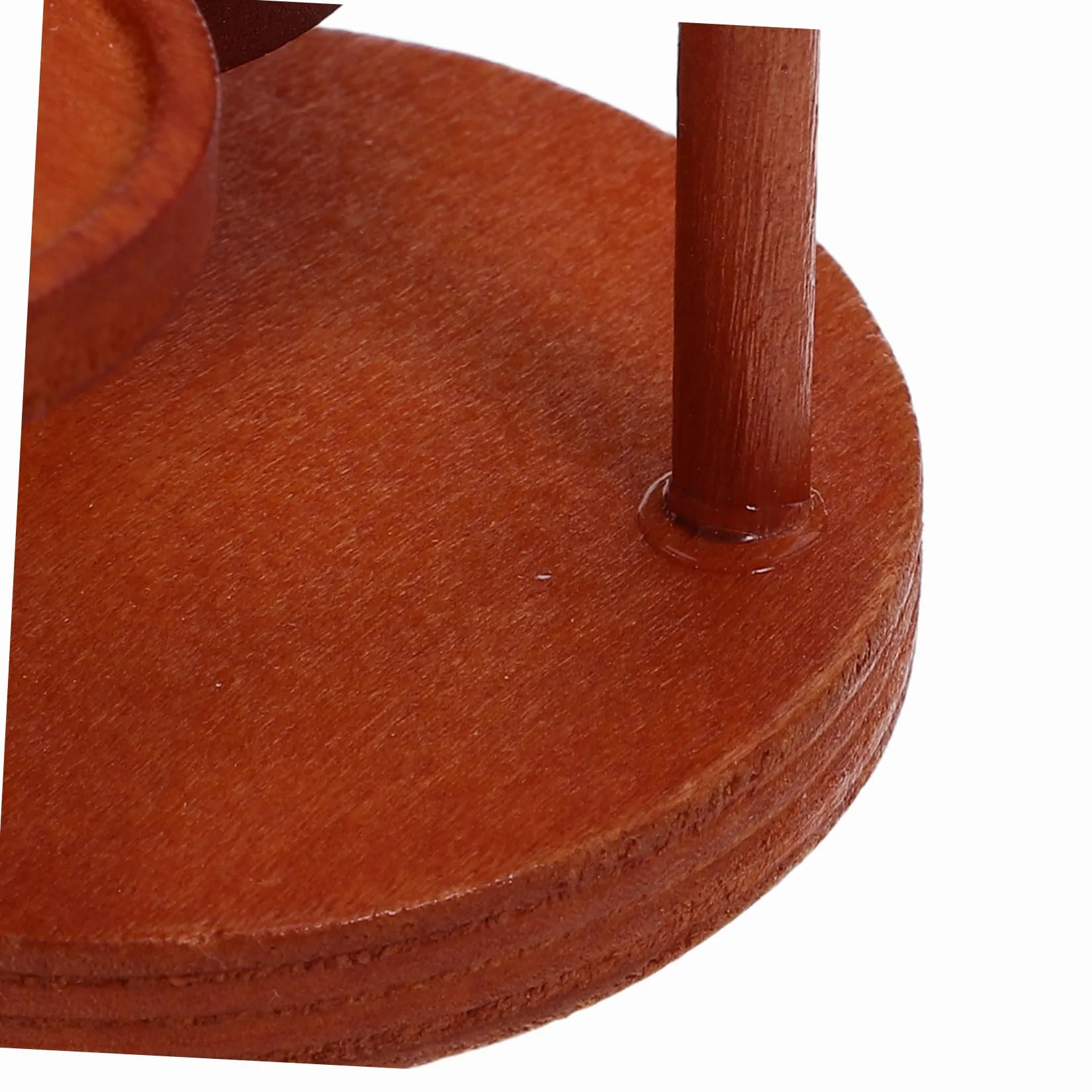 Kisangel 2 Impostati Miniature Stand da Dolci in Legno per Casa delle Bambole Vassoio Piani con Copertura in Plastica Espositore Multistrato