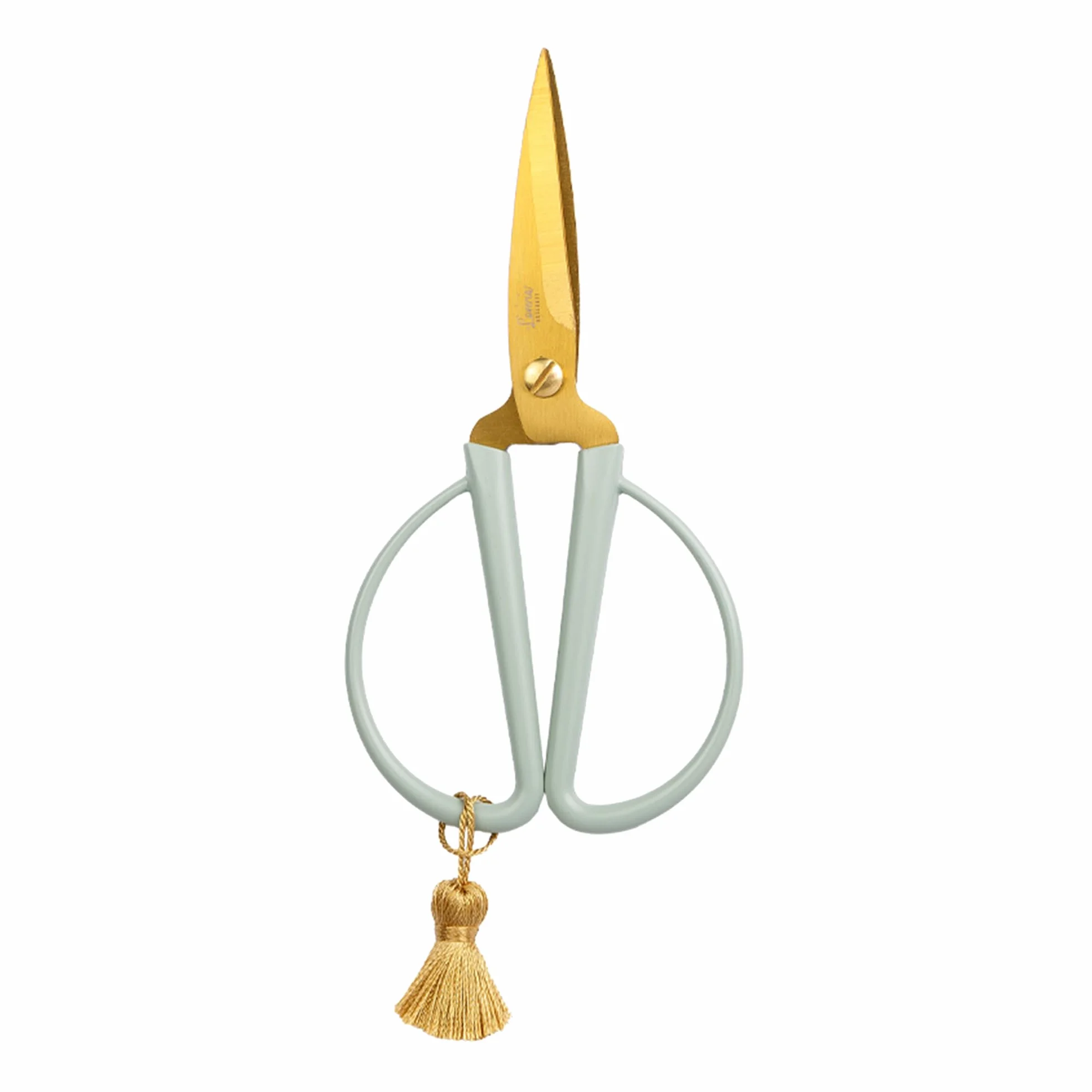 Forbici per bricolage Loveria 14,5 cm antiruggine vintage oro salvia
