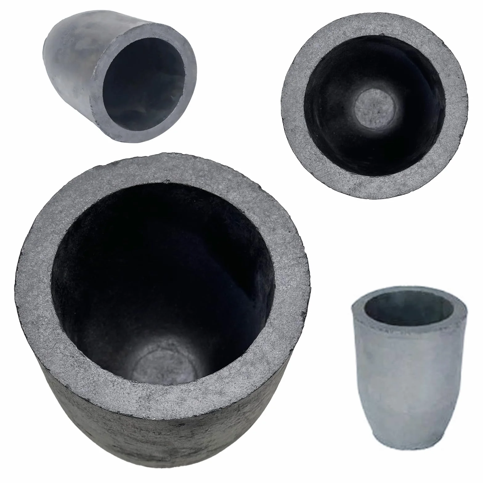 Stampo per Grafite, Fusione di Grafite, Grafite Fornace Fonderia Fusione Crogiolo Strumento per La Fusione dei Metalli Fusione Raffinazione Oro Argento Rame Ottone Alluminio (#4-4kg)