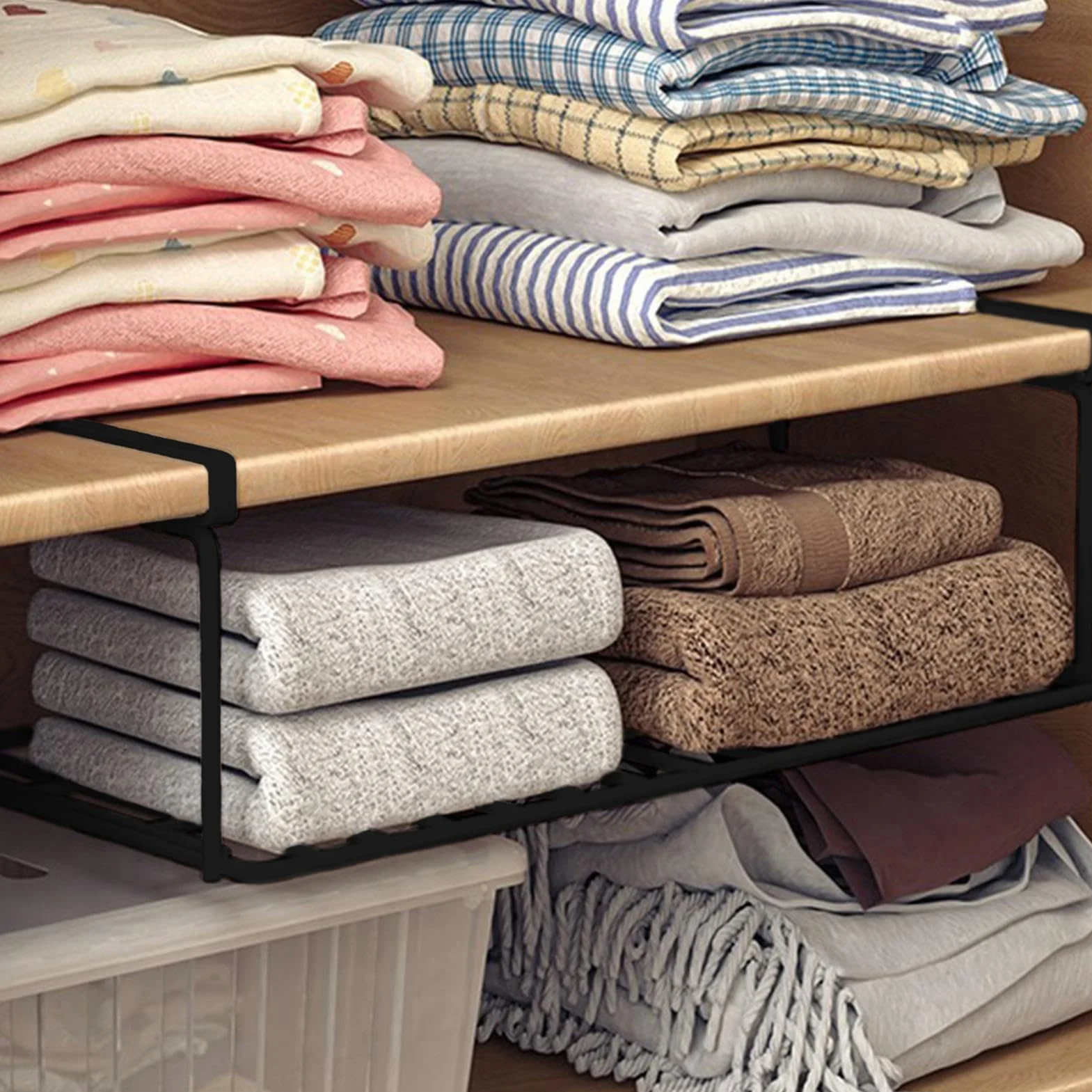 Sotto scarpiera vassoio – Scarpiera pieghevole organizer, scaffale pieghevole per riporre le scarpe per ingresso con griglia inferiore