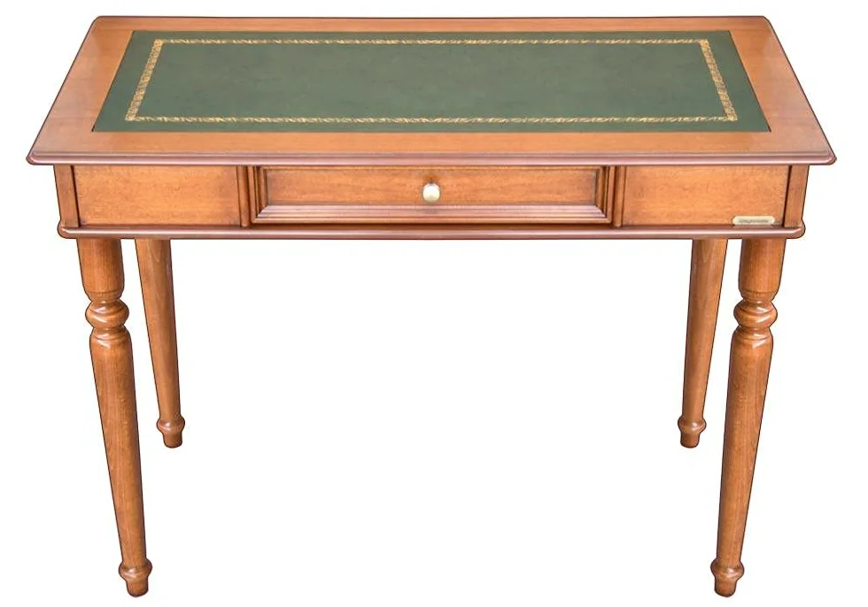 Arteferretto Made in Italy Scrittoio Pelle con fregio Oro