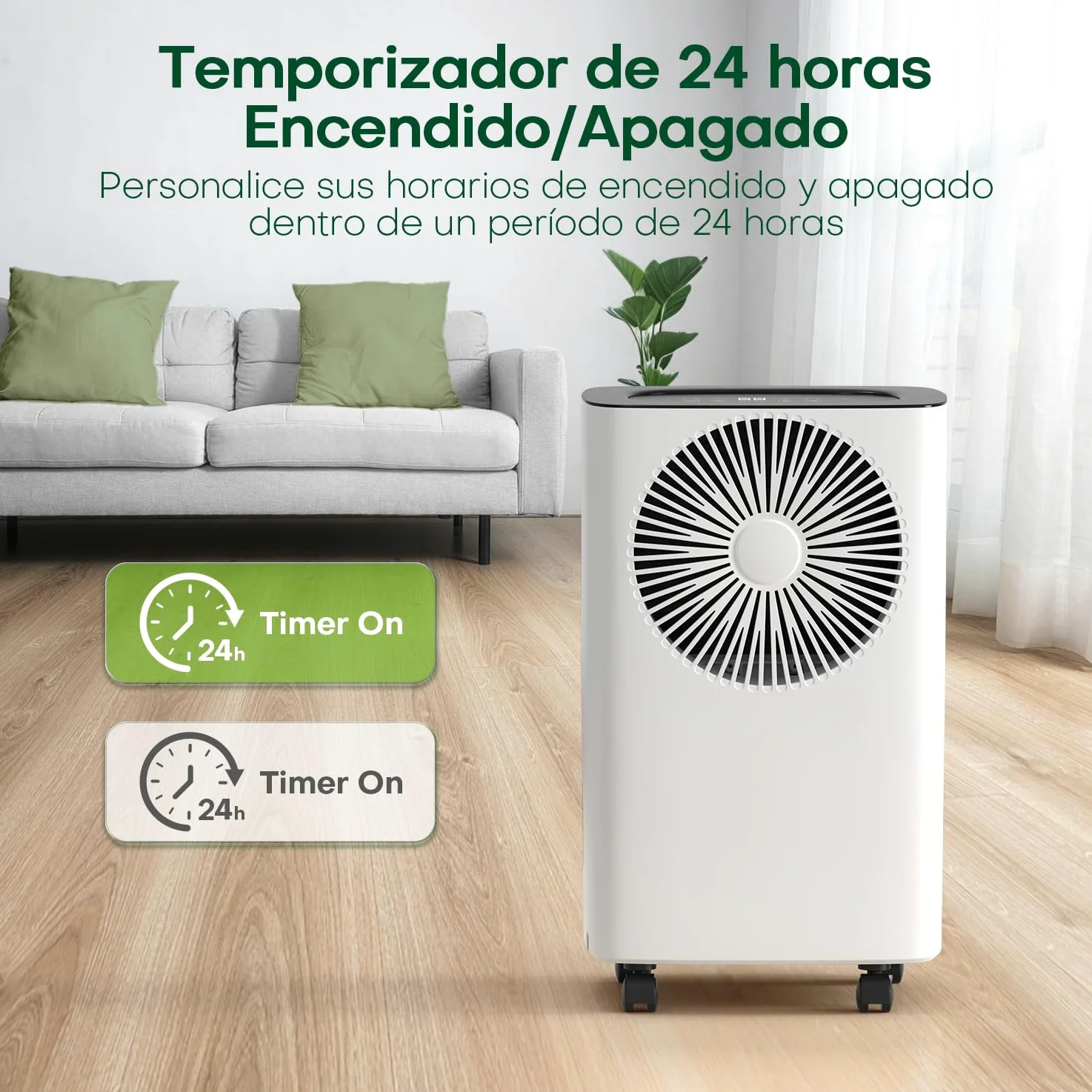 Deumidificatore Portatile 12 Litri/giorno, Scarico Continuo, Deumidificazione Auto, Modalità Sonno, Timer 24h, Deumidificatore Casa Muffa, per un'Esperienza Confortevole e Asciutta