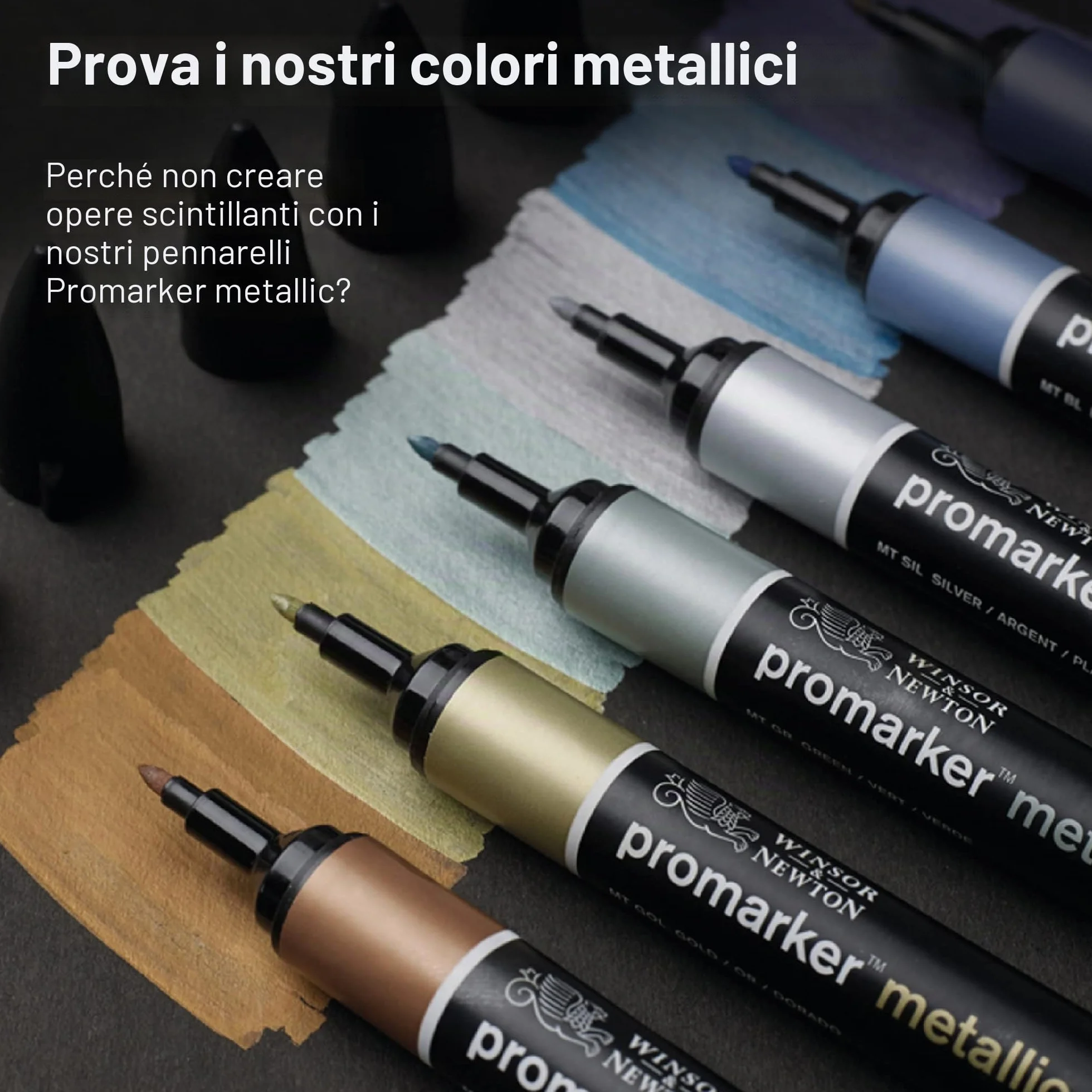 Winsor & Newton Promarker Set 12+1 Blender Tinta Carne