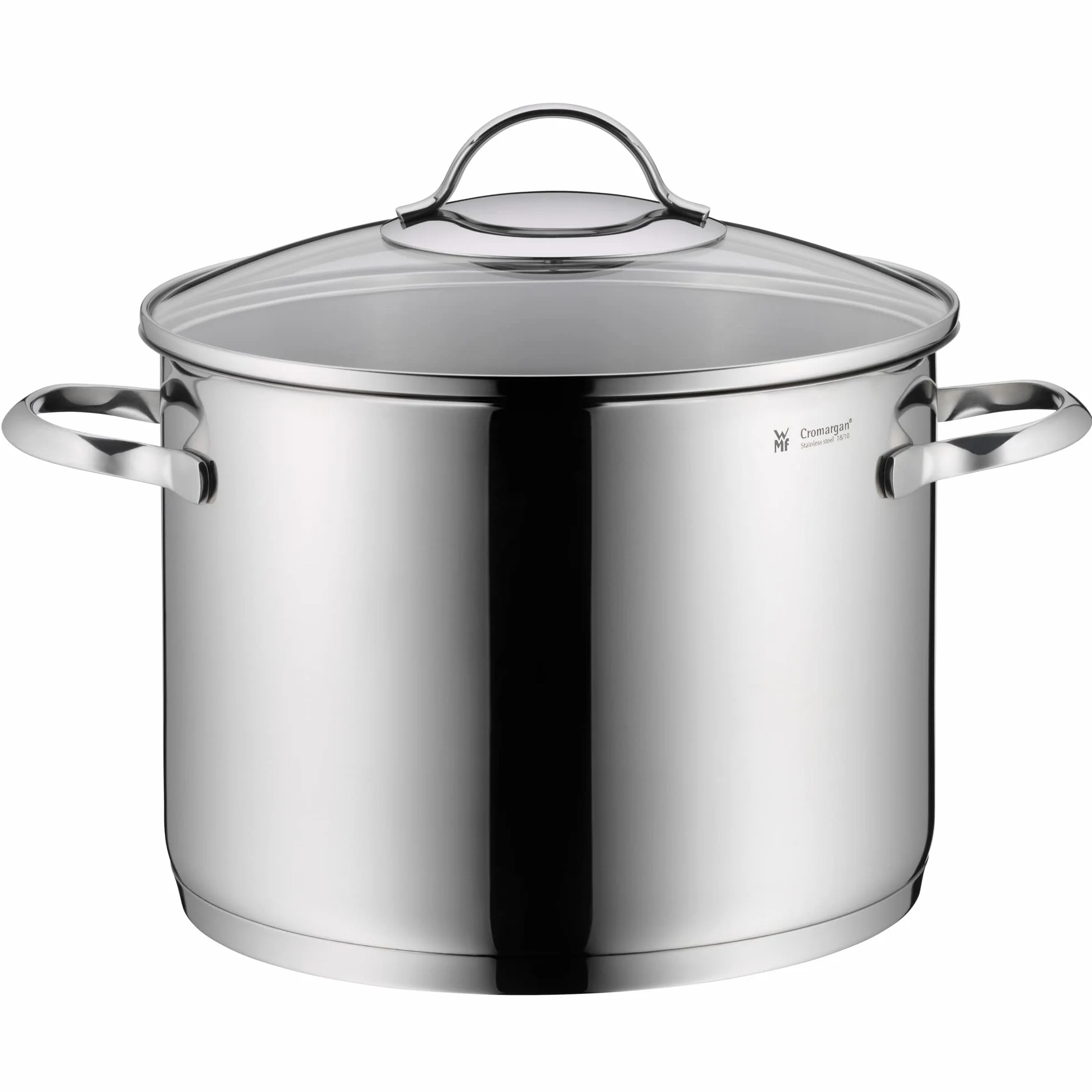 WMF Provence Plus - Pentola per zuppa di Verdure a induzione, 24 cm, Coperchio in Vetro, 8,8 l, in Acciaio Inox Cromargan Lucido, Grande pentola Non Rivestita, Adatta al Forno