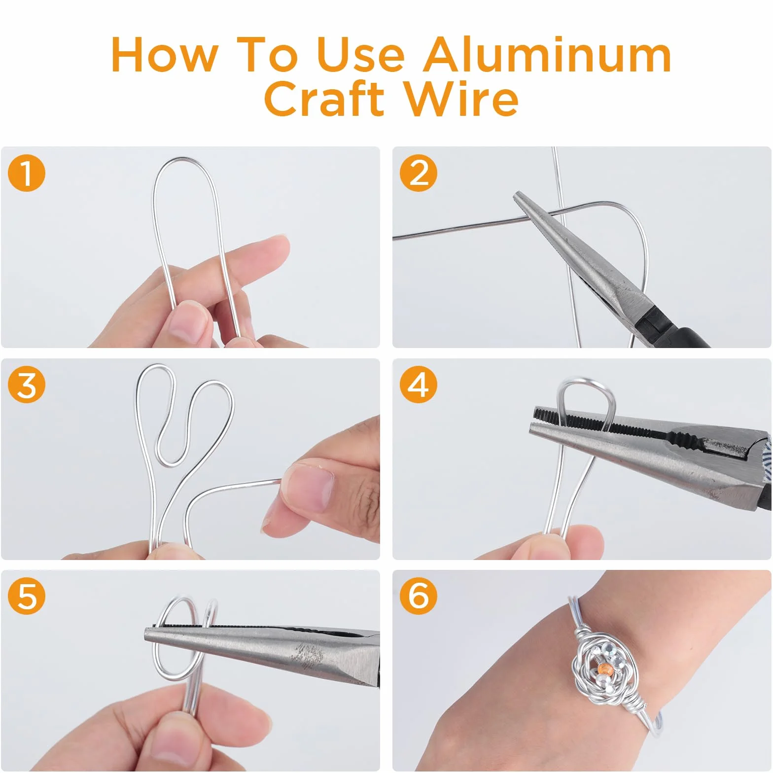 Romon Filo Alluminio 2 mm x 10 M, Wire Modellabile per Gioielli e DIY