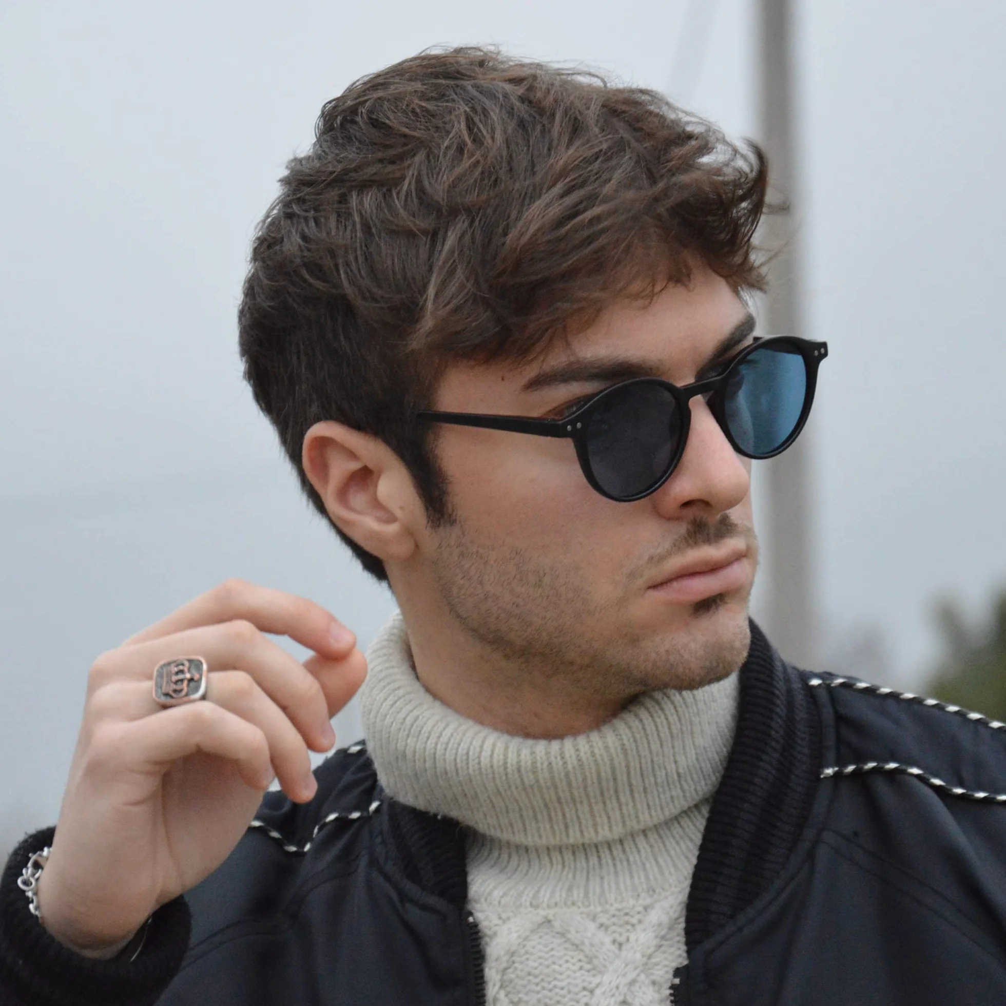 ZENOTTIC Occhiali da Sole Polarizzati Retrò Classici Rotondi Vintage Occhiali da Sole UV400 Montatura da Uomo e Donna