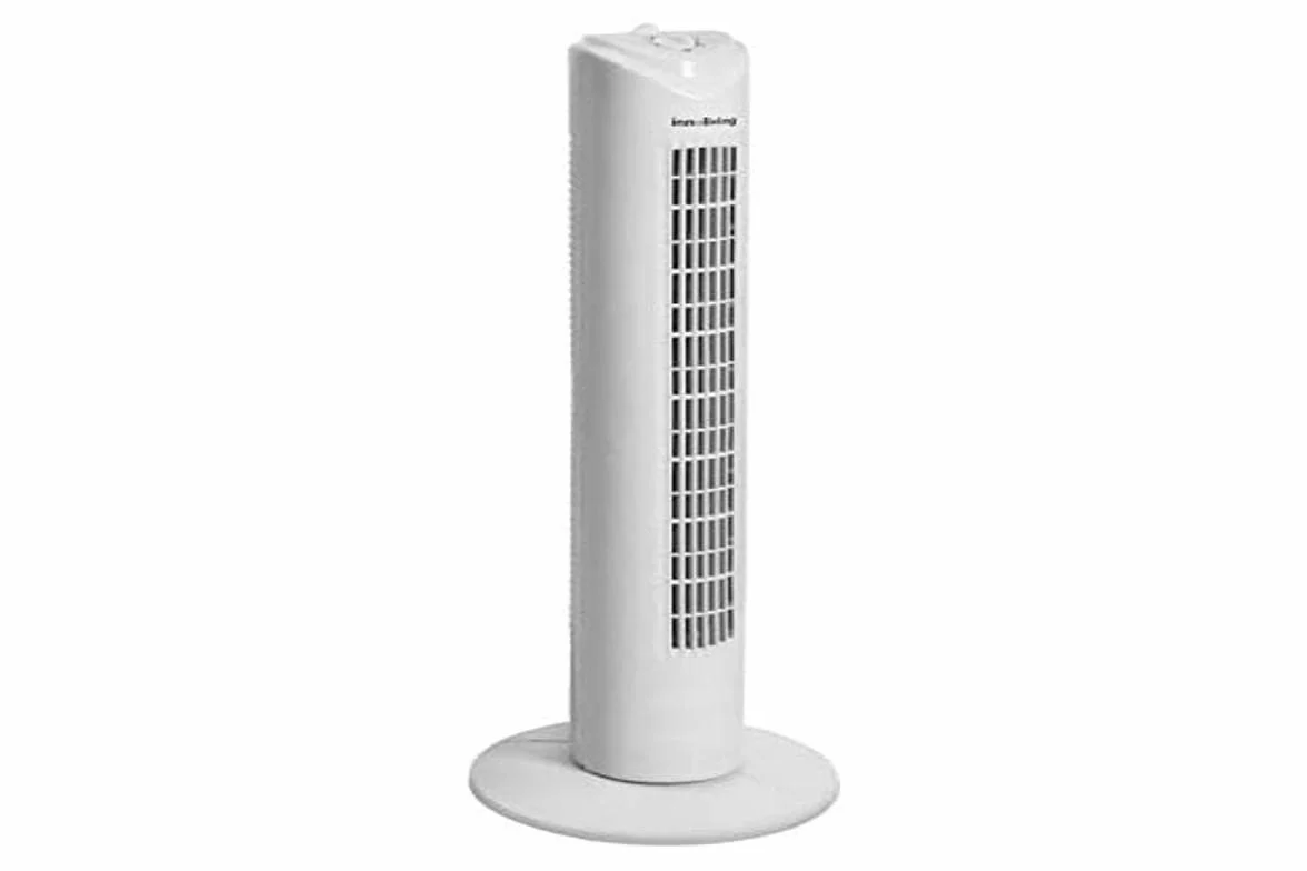 Innoliving Ventilatore a Torretta 3 Velocità INN-504 con Timer 120 Minuti, Ventilatore a Colonna con Oscillazione Automatica 90°, Potenza 45W, Altezza 78cm, Ventilatore a Torre Efficiente e Silenzioso