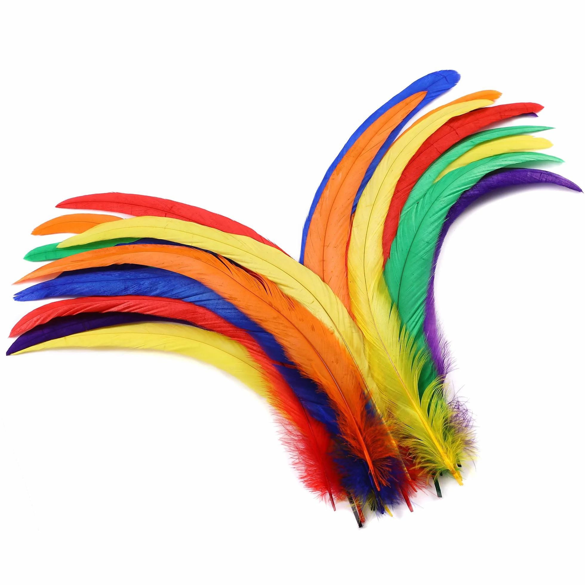 Piume di coda di gallo colorate 60 piume naturali lunghe 30,5-35,6 cm per fai da te cappelli costumi decorazioni feste