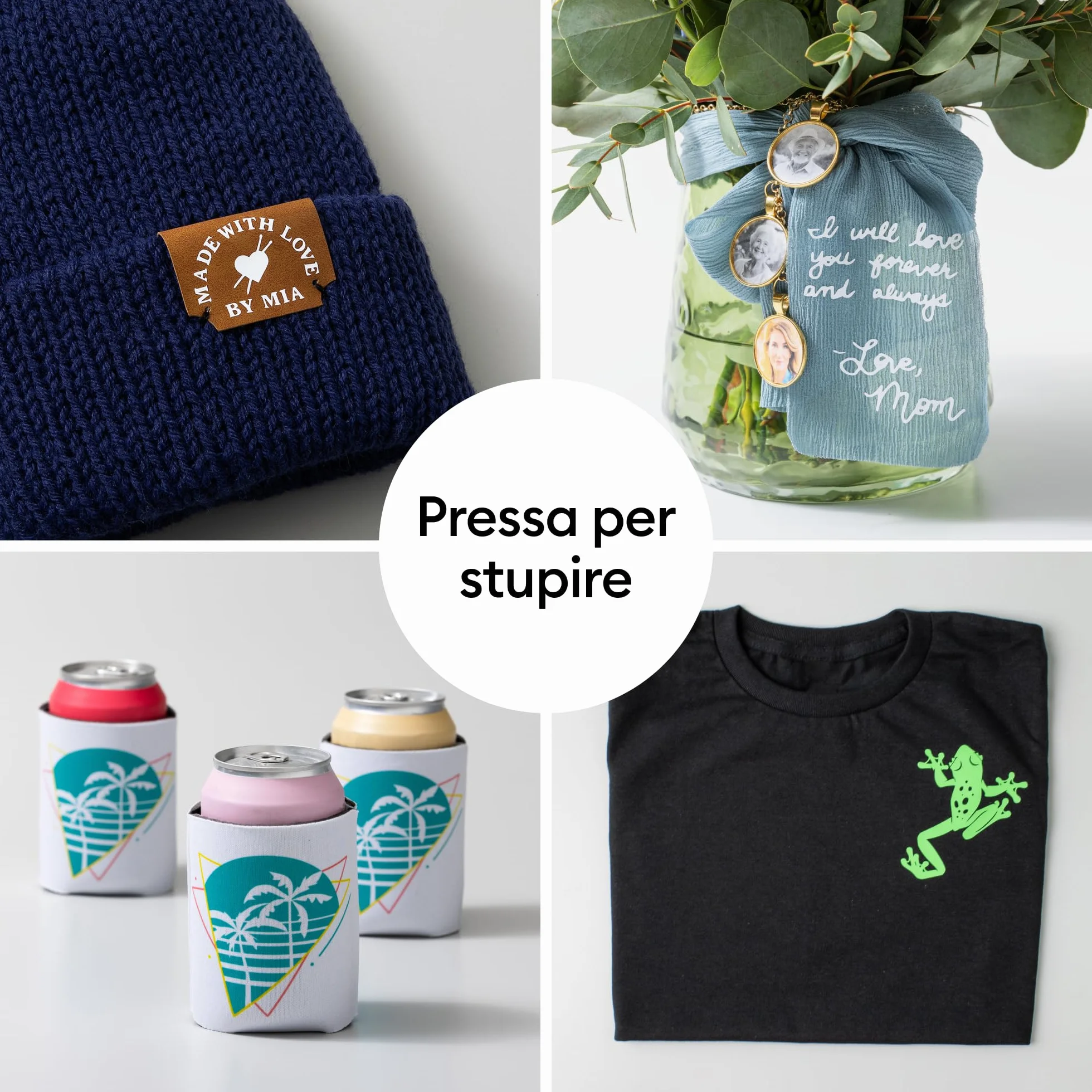 Cricut EasyPress Mini Pressa termica compatta per termoadesivo vinile HTV sublimazione Raspberry
