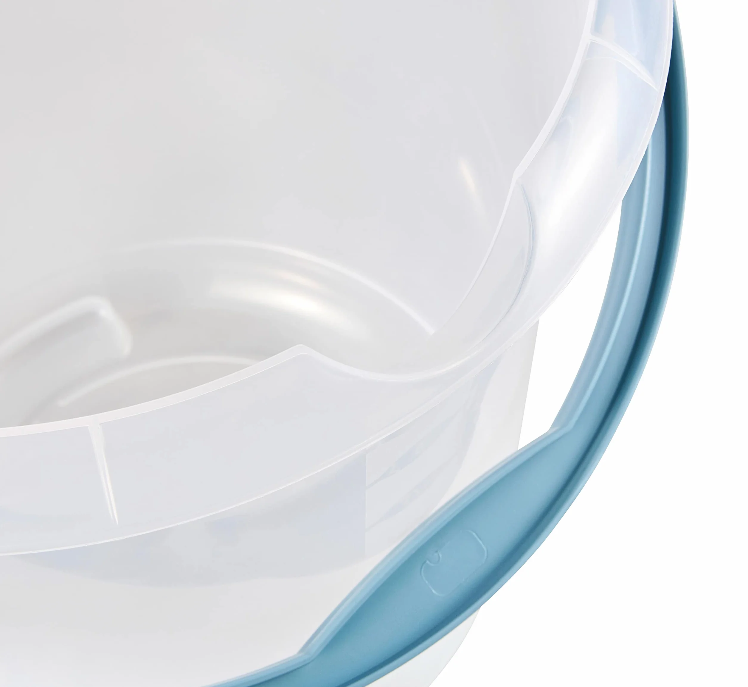 keeeper Secchio con Scala Graduata Integrata e Manico Ergonomico, 10 L, Mika, Trasparente
