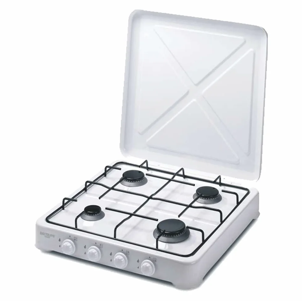 Bastilipo CG-400 - Fornello a gas butano o propano, 4,15 W, struttura in acciaio con doppio strato di smalto, colore: bianco