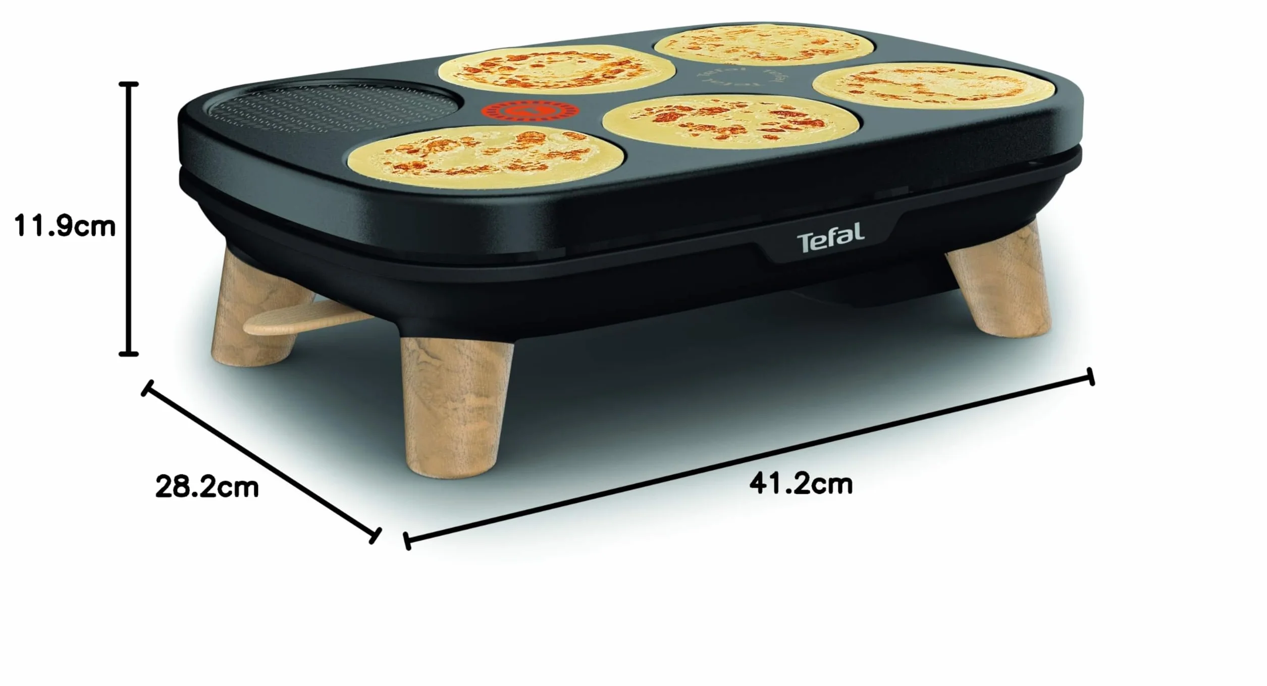 Tefal PY900D12 Gourmet Crepiere Deux plaques amovibles antiadhesives Temperature reglable Crepes Galettes Pancakes
