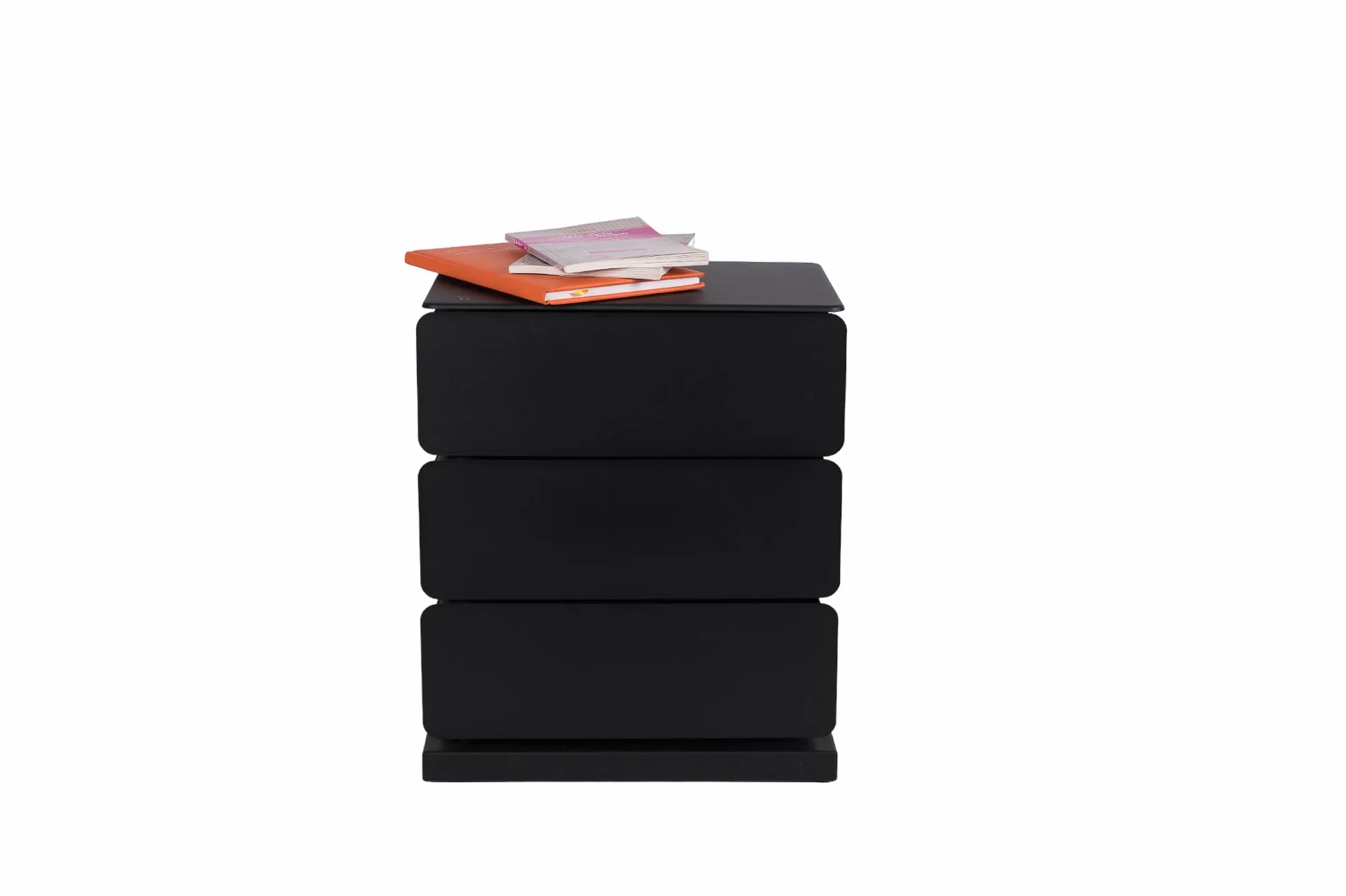 Cassettiera Salvaspazio Multiuso con 3 Cassetti in Metallo Colore Nero | Mobiletto Contenitore per Ufficio, Camera, Bagno e Ingresso