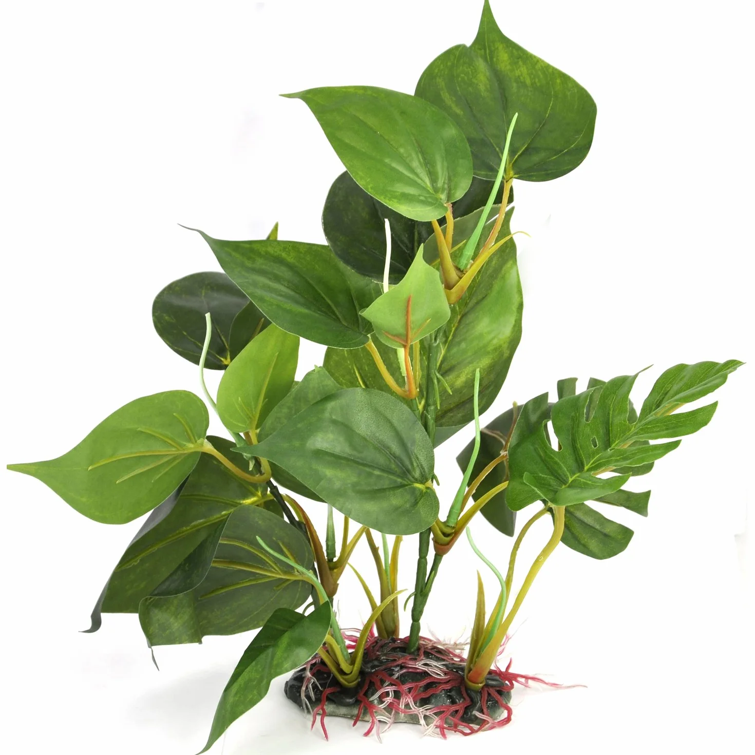 Digiflex Pianta Artificiale da Acquario 20 cm Foglie Verdi Ornamentali