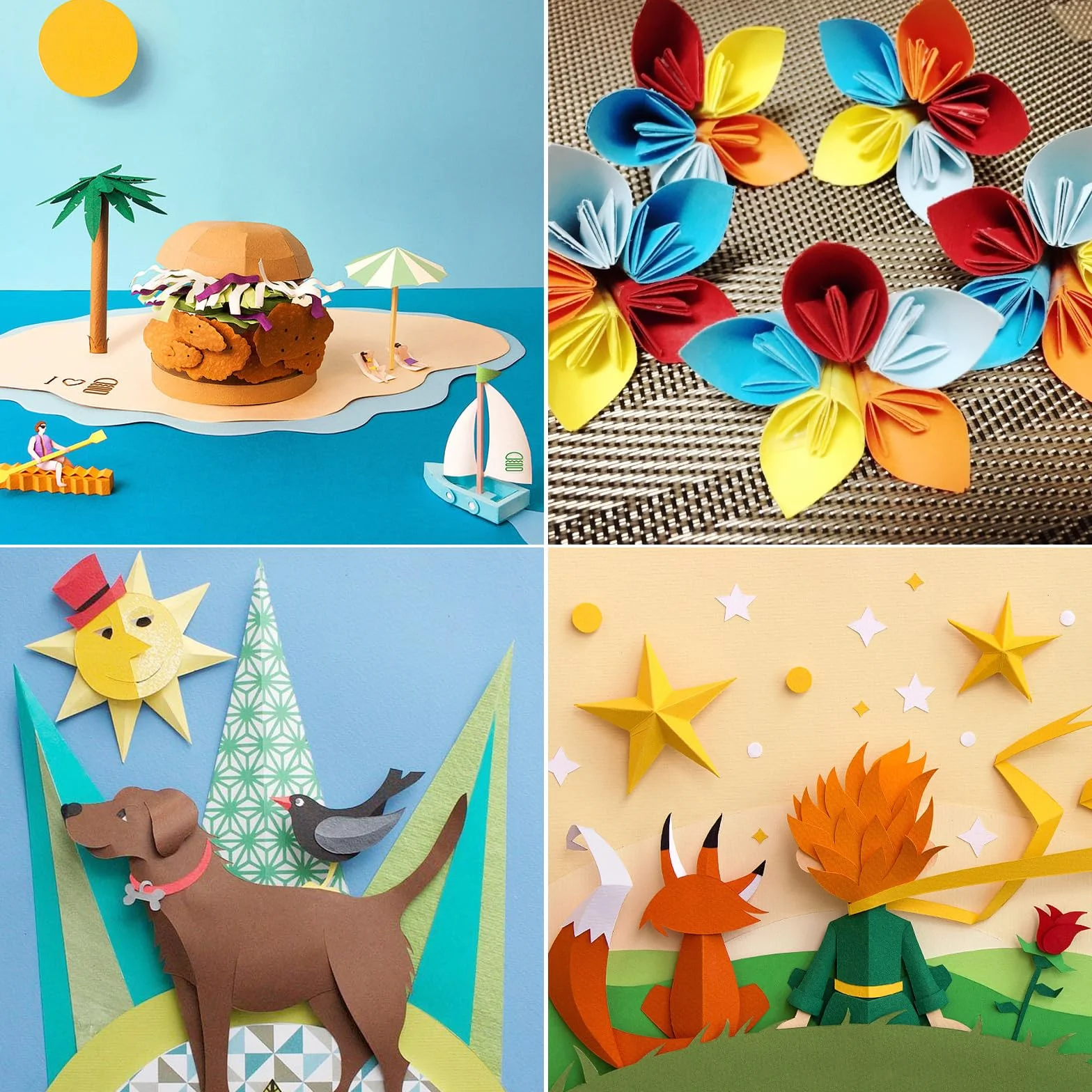 Set cartoncini colorati A4 60 fogli origami 250g/m² 20 colori per bambini