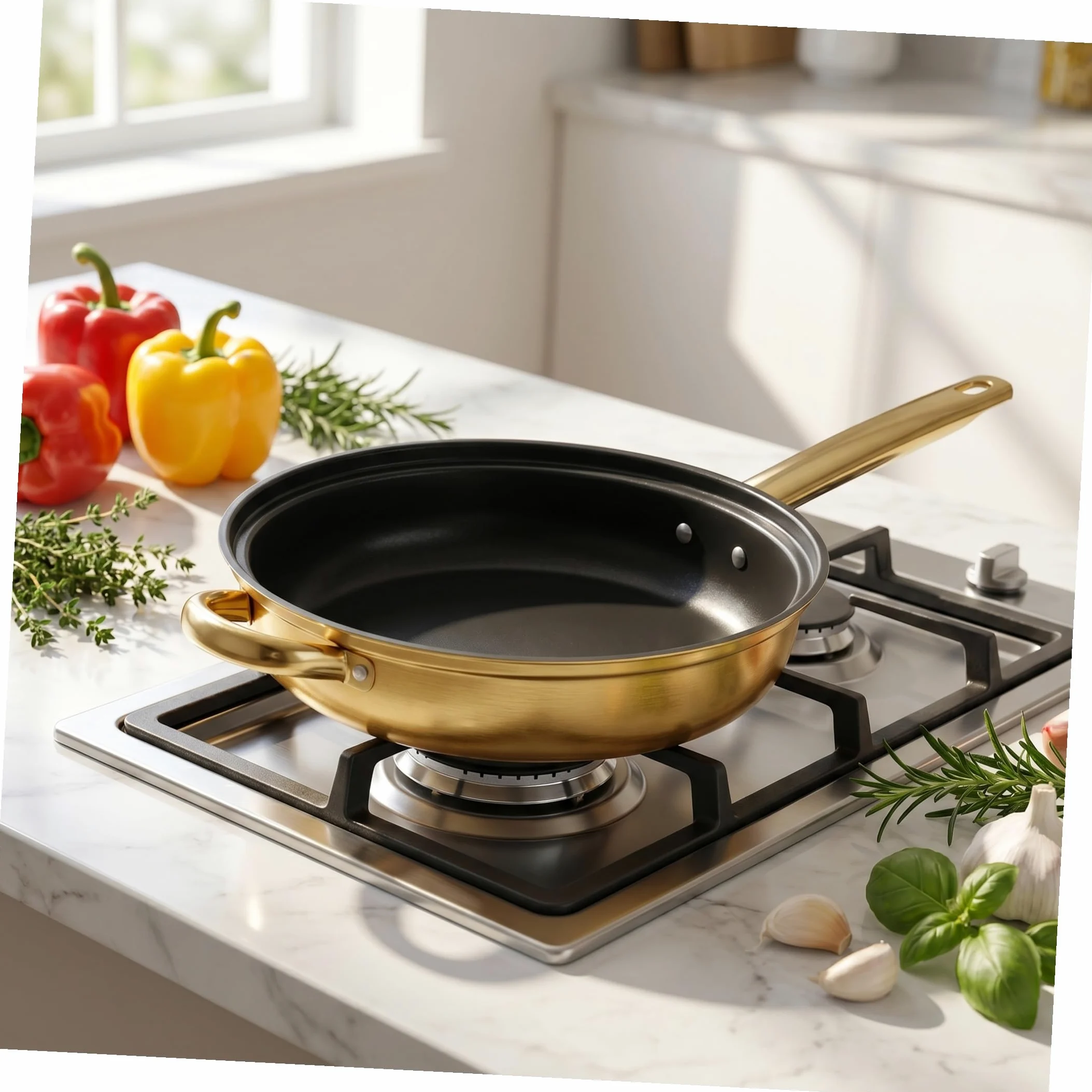 INOOMP Set Pentole 6 Pezzi in Acciaio Inox Nero per Cucina Moderna | Pentolame Leggero e Multifunzione, Adatto a Bollitura e Cottura, Stile Moderno