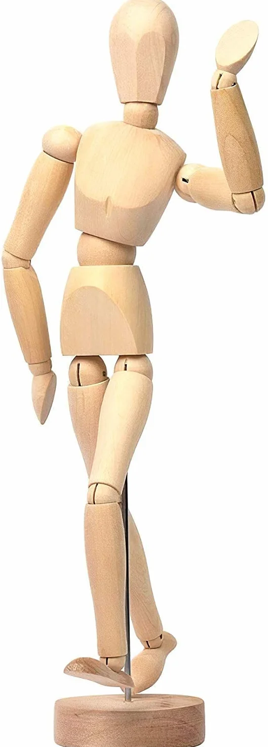 Mont Marte Manichino Disegno Maschio 30 cm Modello di legno Mannekin Arte flessibile