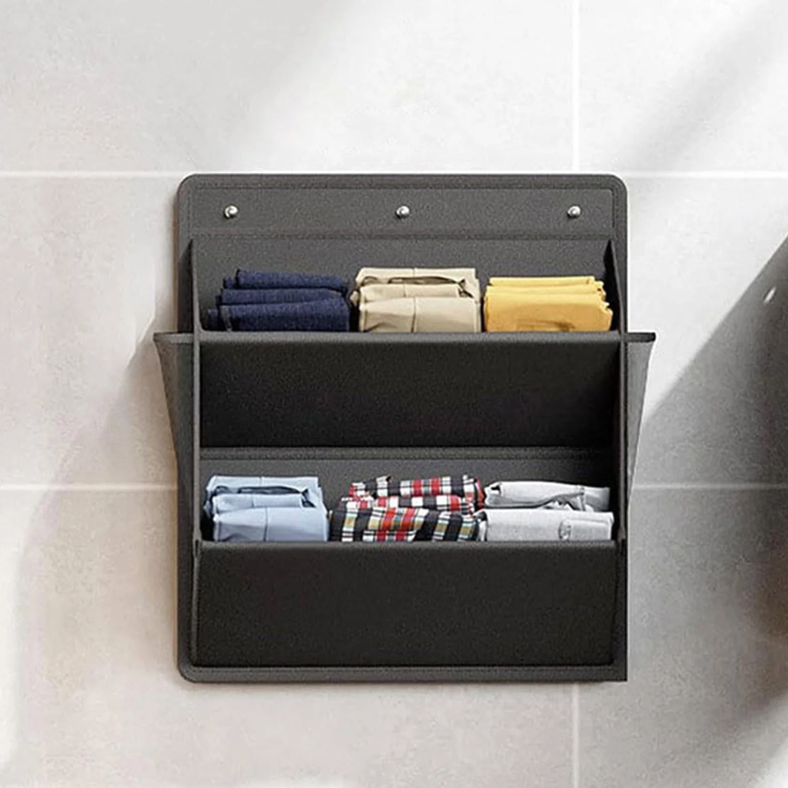 Scarpiera da parete per camper ABS con supporto adesivo design compatto organizzatore