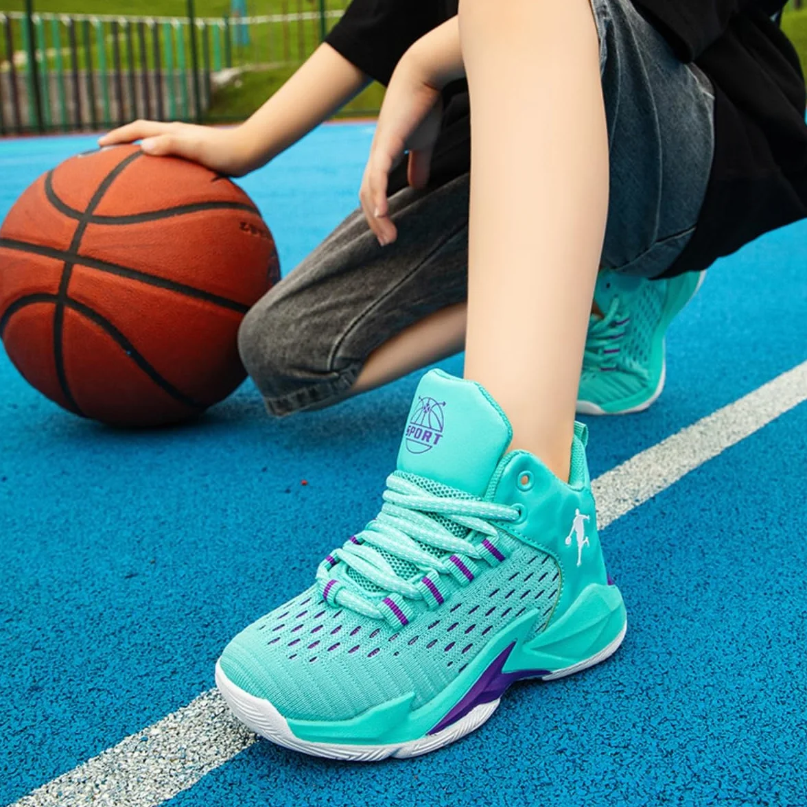 Scarpe Sportive Bambini Basket Tennis Corsa Comfort