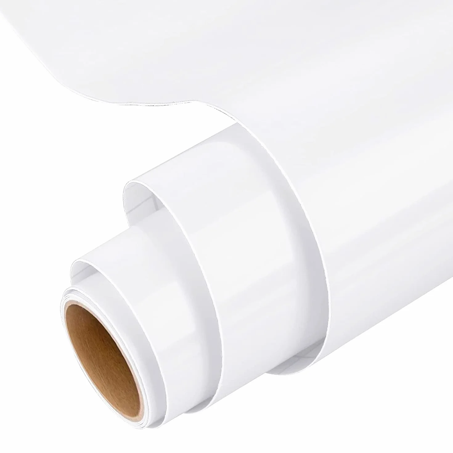 IModeur Vinilo adesivo bianco - 30,5 cm x 153 cm pellicola adesiva bianco lucido, vinile bianco per Cricut, Silhouette Cameo, La maggior parte delle macchine da taglio