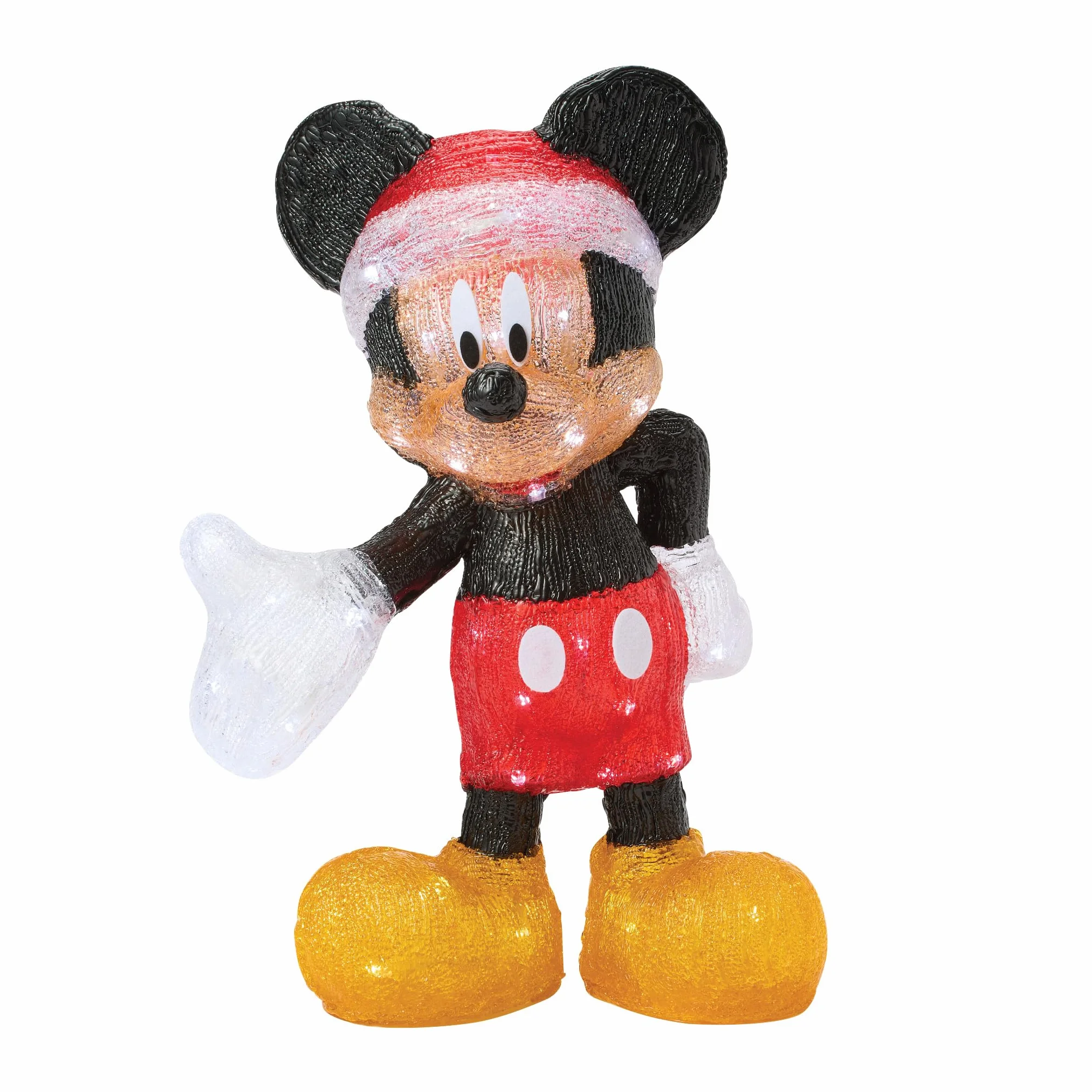 Department 56 Disney Statuetta Babbo Natale Topolino illuminata 52 cm multicolore