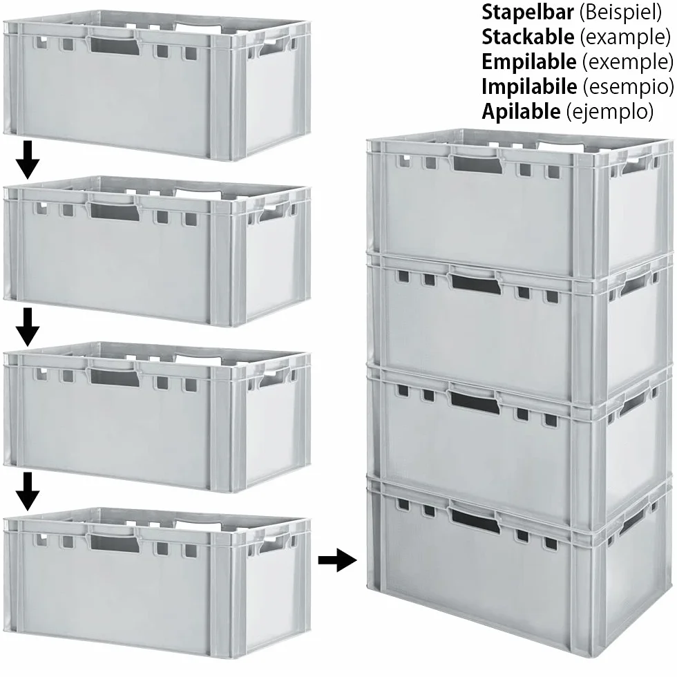 Kingpower Riquadro E3 Scatola di Immagazzinaggio Carne Impilabile Grigio 2