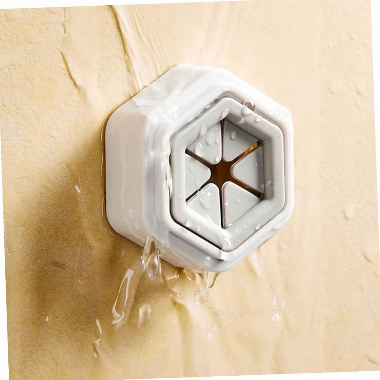 Ganci Per Asciugamani Autoadesivi Da Parete 4 Pezzi ABS PVC Bianco Grigio Design