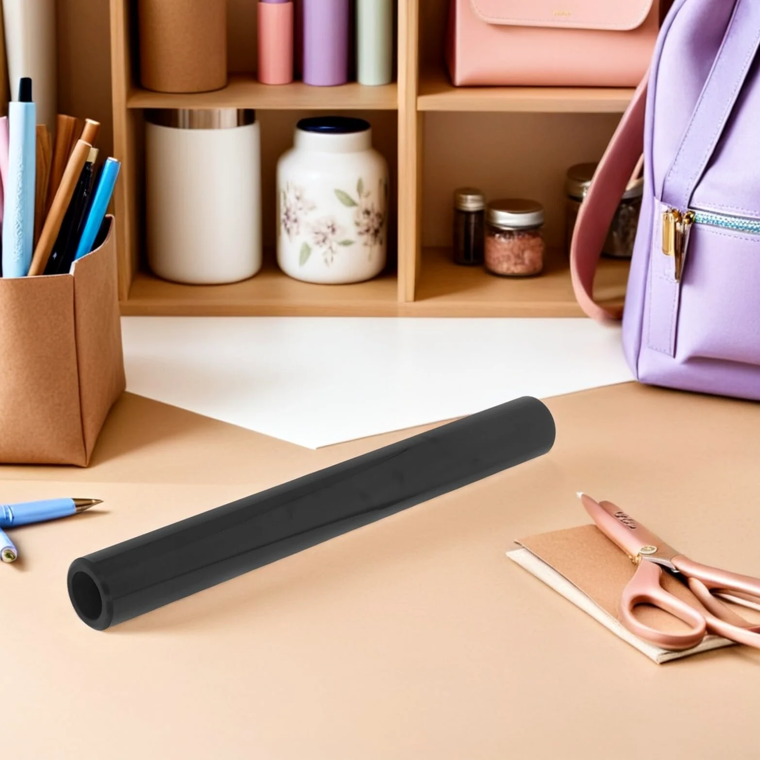 Anneome Vinile Htv Nero Opaco per Trasferimento Termico, Film in Pet+pu Facile da Tagliare, Compatibile Tessuti e Vetro per Progetti Artistici e Abbigliamento