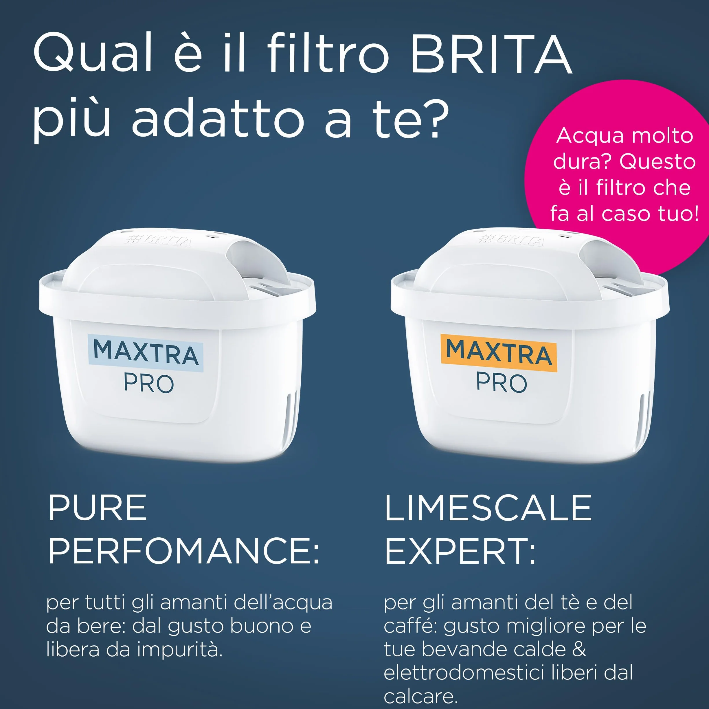 BRITA MAXTRA PRO Pure Performance filtri acqua rubinetto confezione da 6, riduce cloro calcare PFAS metalli