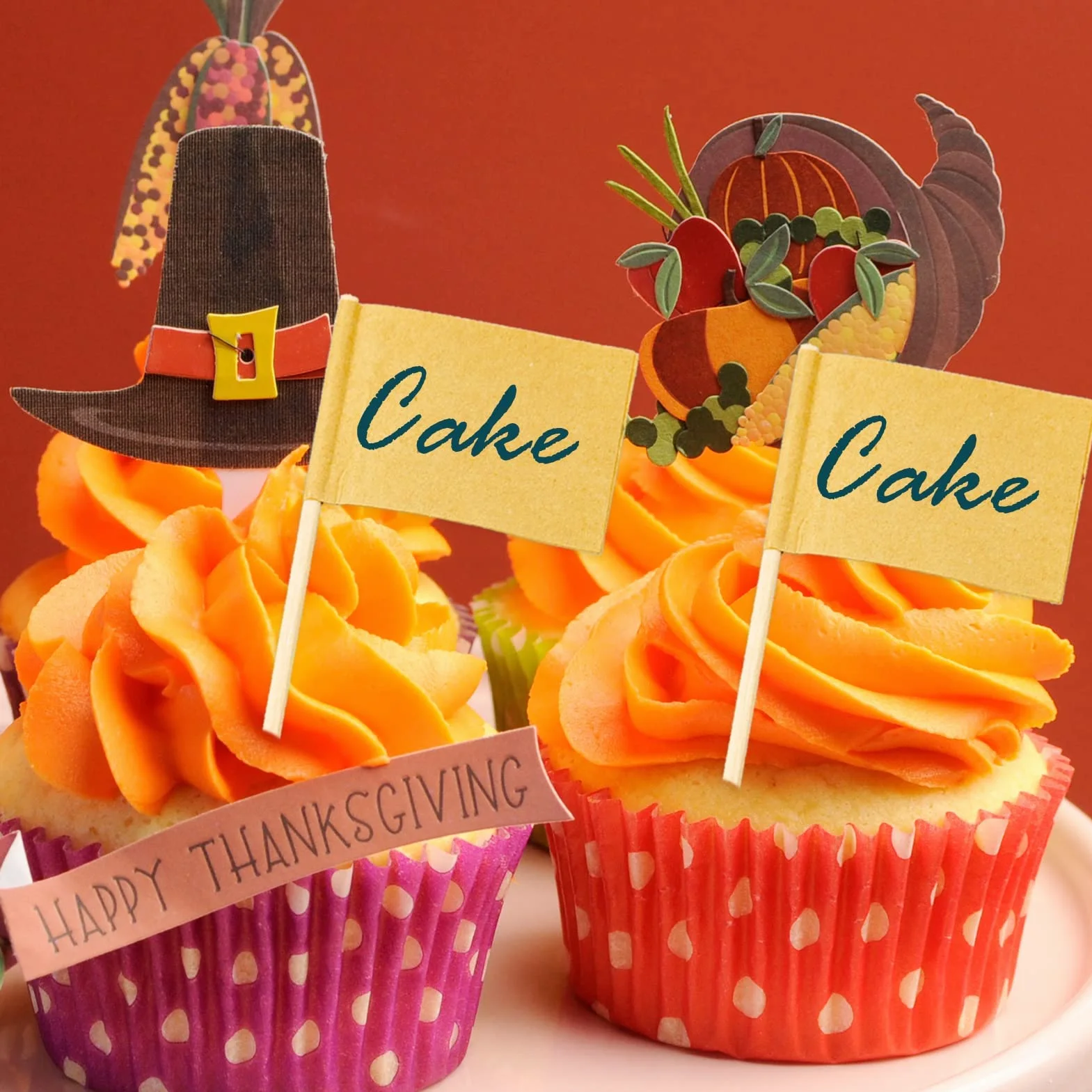 Kraft Carta Bandiera Cocktail Stuzzicadenti Frutta Bastoncini Cupcake Topper Festa Torta Forniture Alimentari (200)
